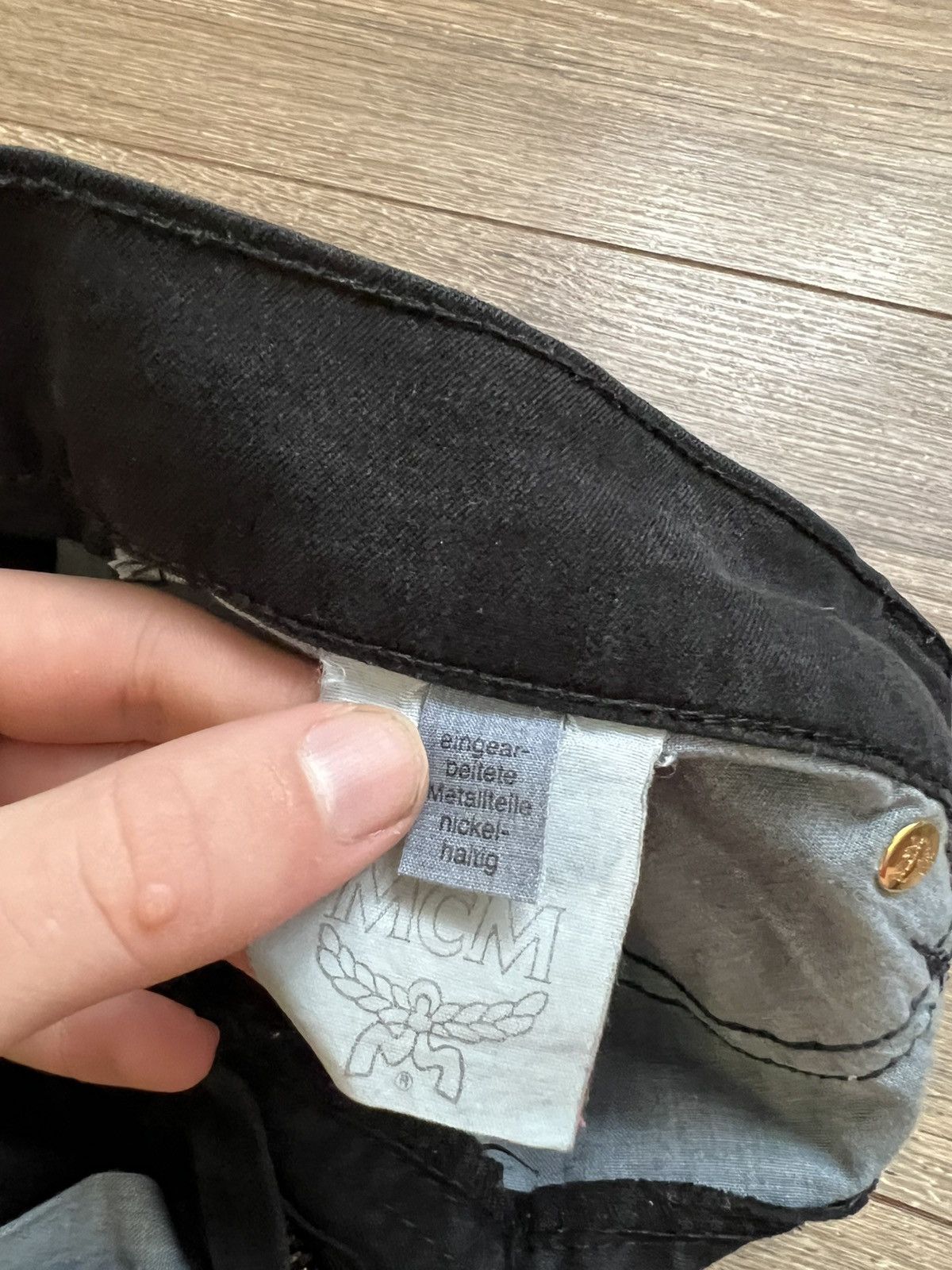 MCM × Vintage Mcm Jeans De Luxe Vintage black Size 33" - 9 Thumbnail