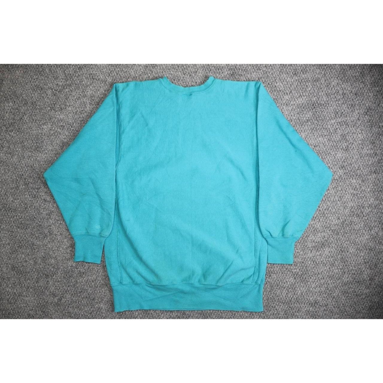 Champion Vintage Champion Reverse Weave Sweatshirt USA Made Turquoise Size US XXL / EU 58 / 5 - 6 Thumbnail