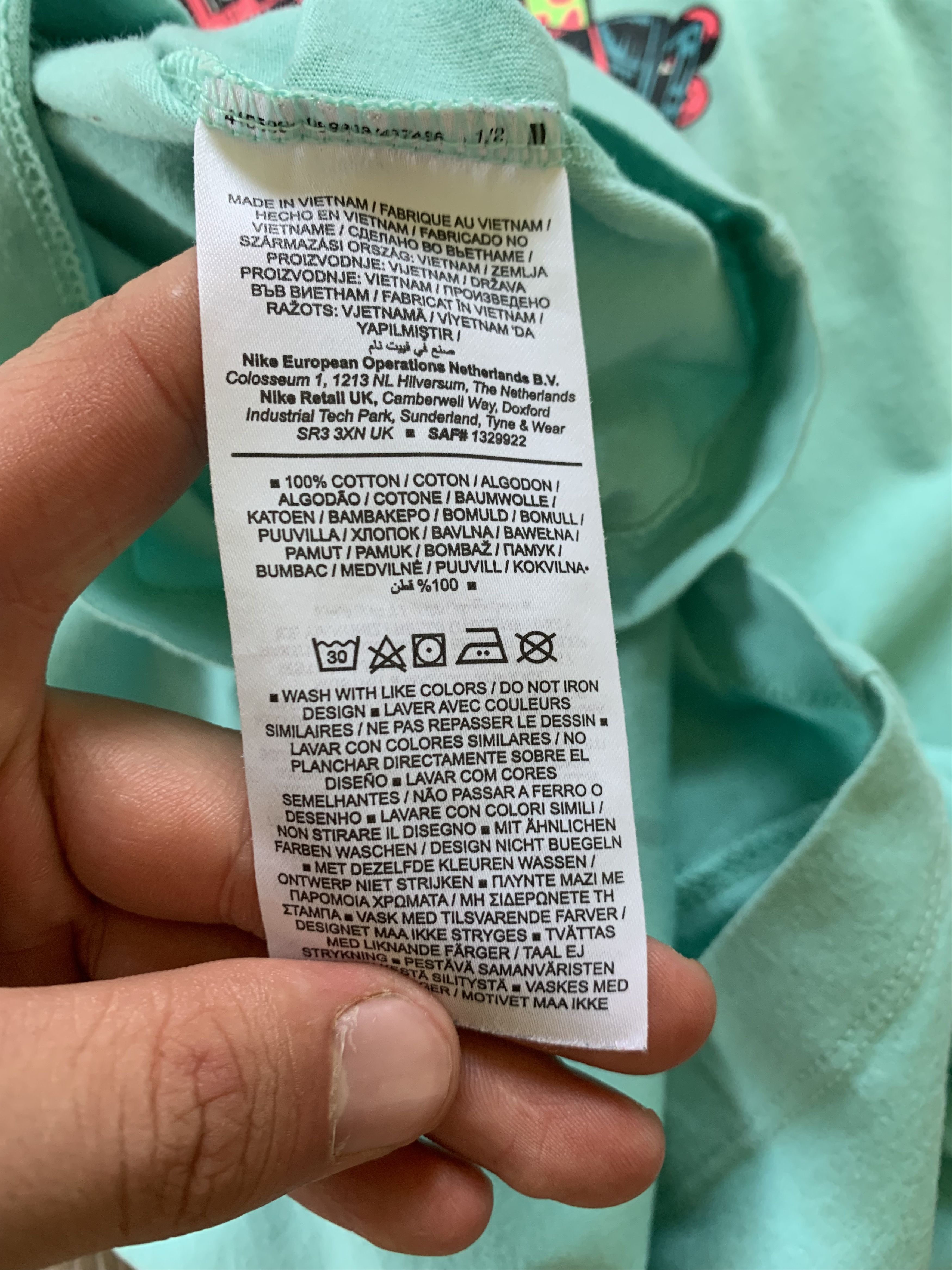 Nike The Nike Tee Cotton Printed T Shirt Size US S / EU 44-46 / 1 - 7 Thumbnail