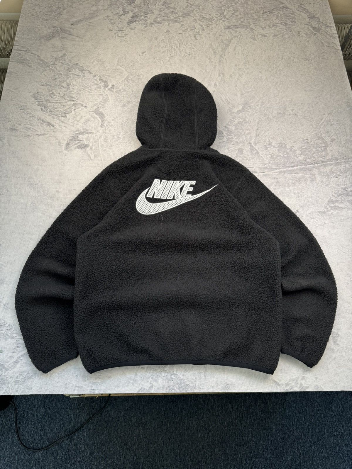 Nike × Vintage NIKE AIR MAX TEDDY VINTAGE CENTER LOGO OVERSIZE BOXY HOODIE Size US M / EU 48-50 / 2 - 9 Thumbnail
