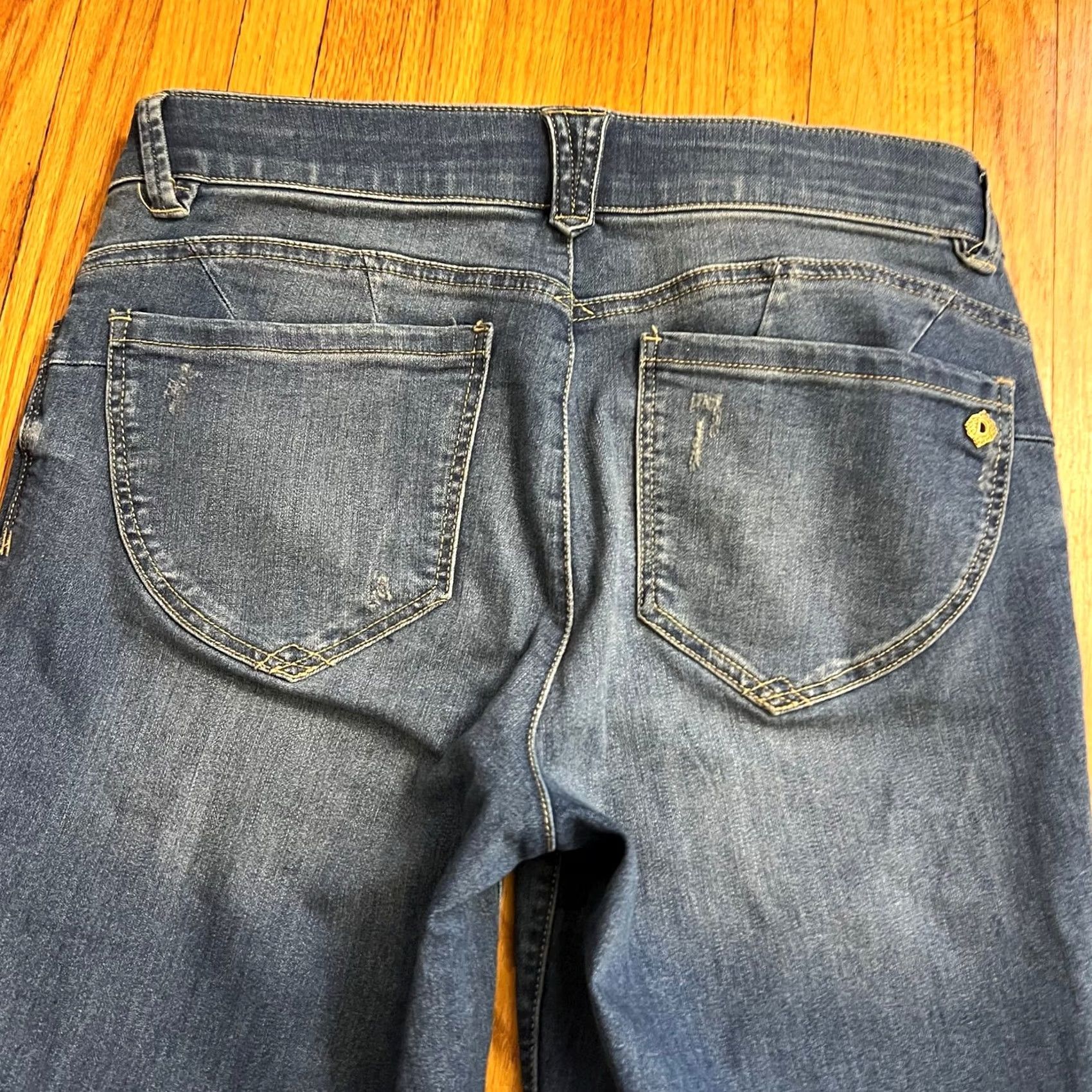 Vintage Democracy Jeans Womens Blue 8 Ankle Skimmer Crop Mid Rise Size 30" / US 8 / IT 44 - 4 Thumbnail