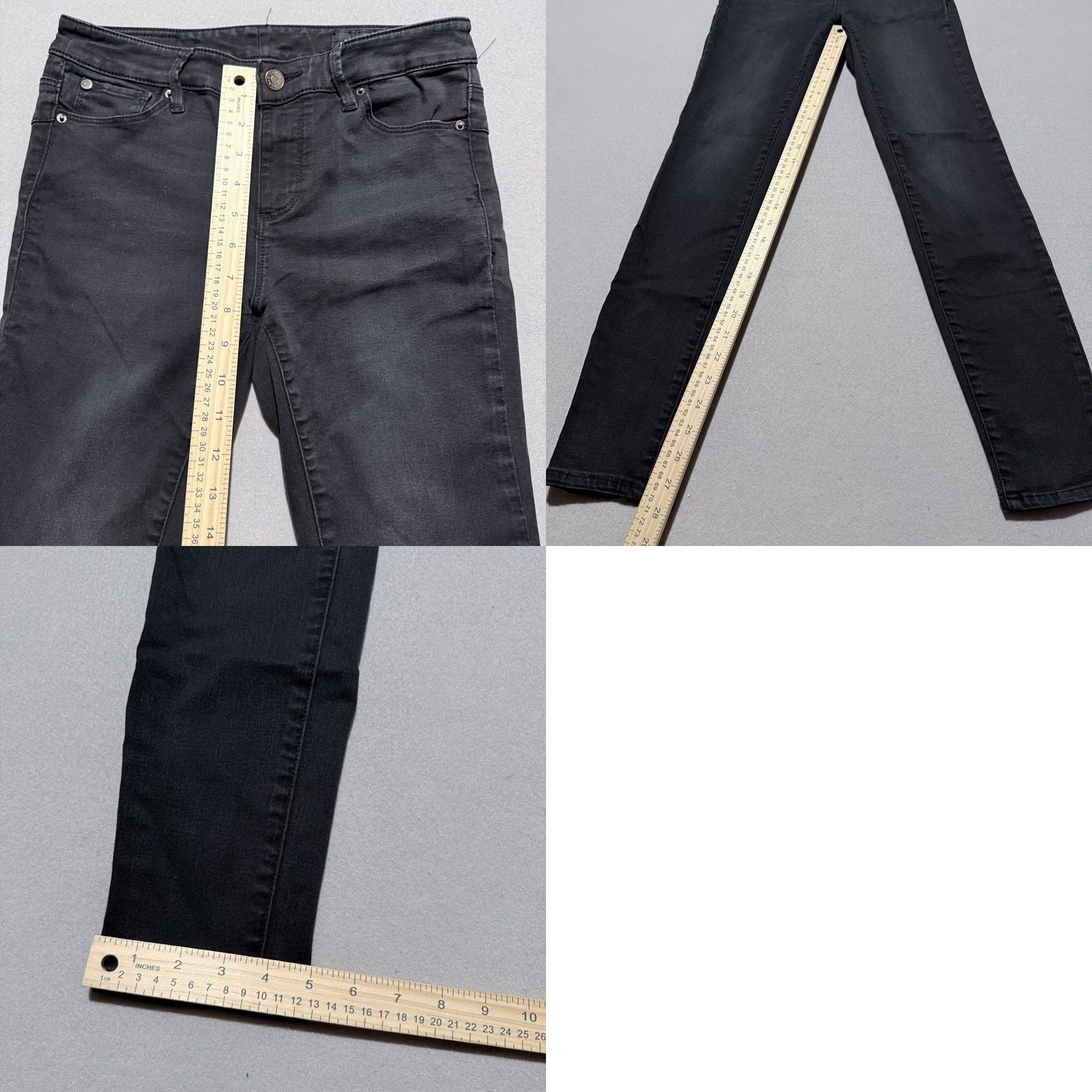 Armani Exchange Armani Exchange J69 Super Skinny Lift Up Jeans Women's Black Denim Low Rise - 27 Size 27" / US 4 / IT 40 - 9 Thumbnail