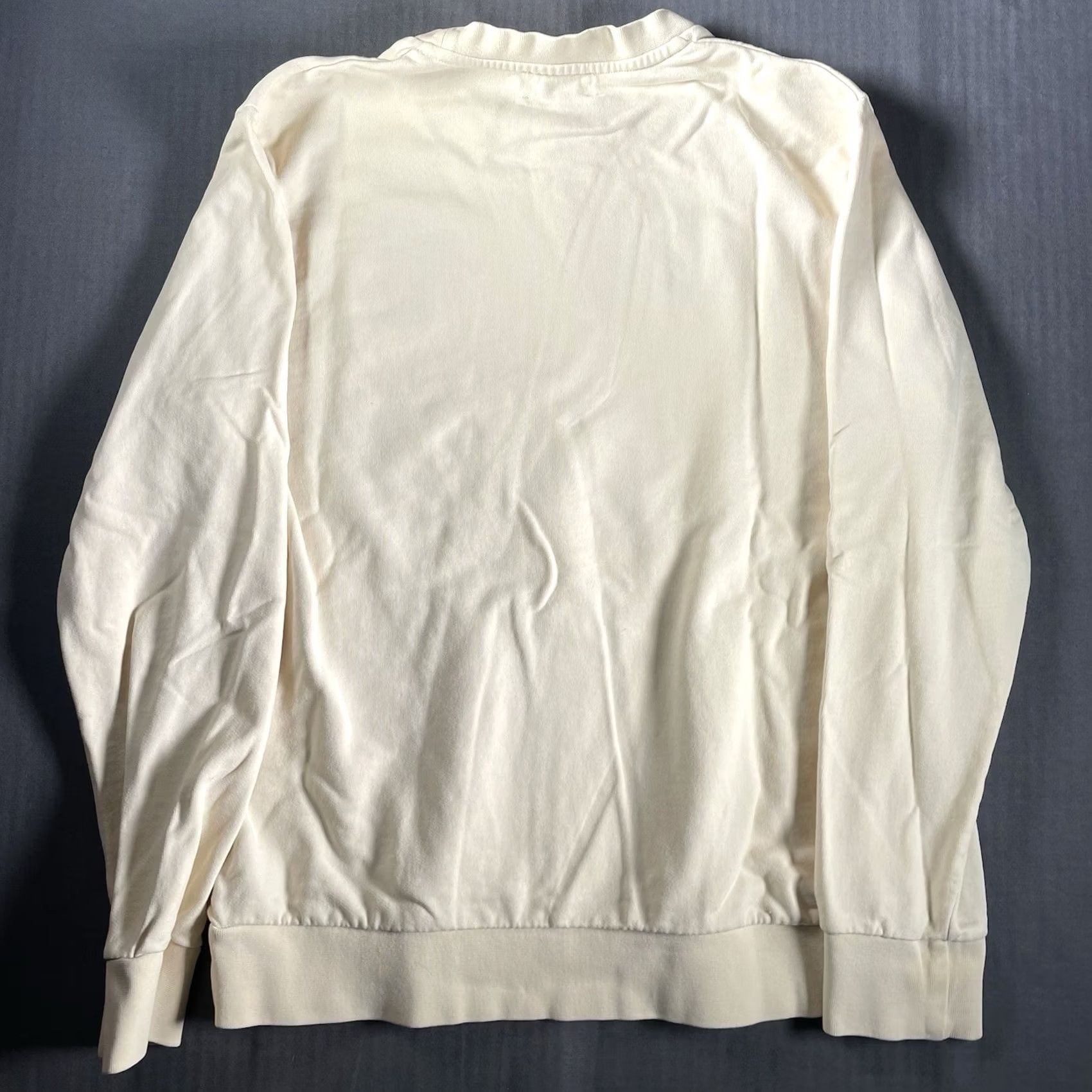 Cuisse de Grenouille VINTAGE Cuisse de Grenouille Pullover Mens Large Beige Paris Patch Sweater Knit Cotton Size US L / EU 52-54 / 3 - 6 Thumbnail