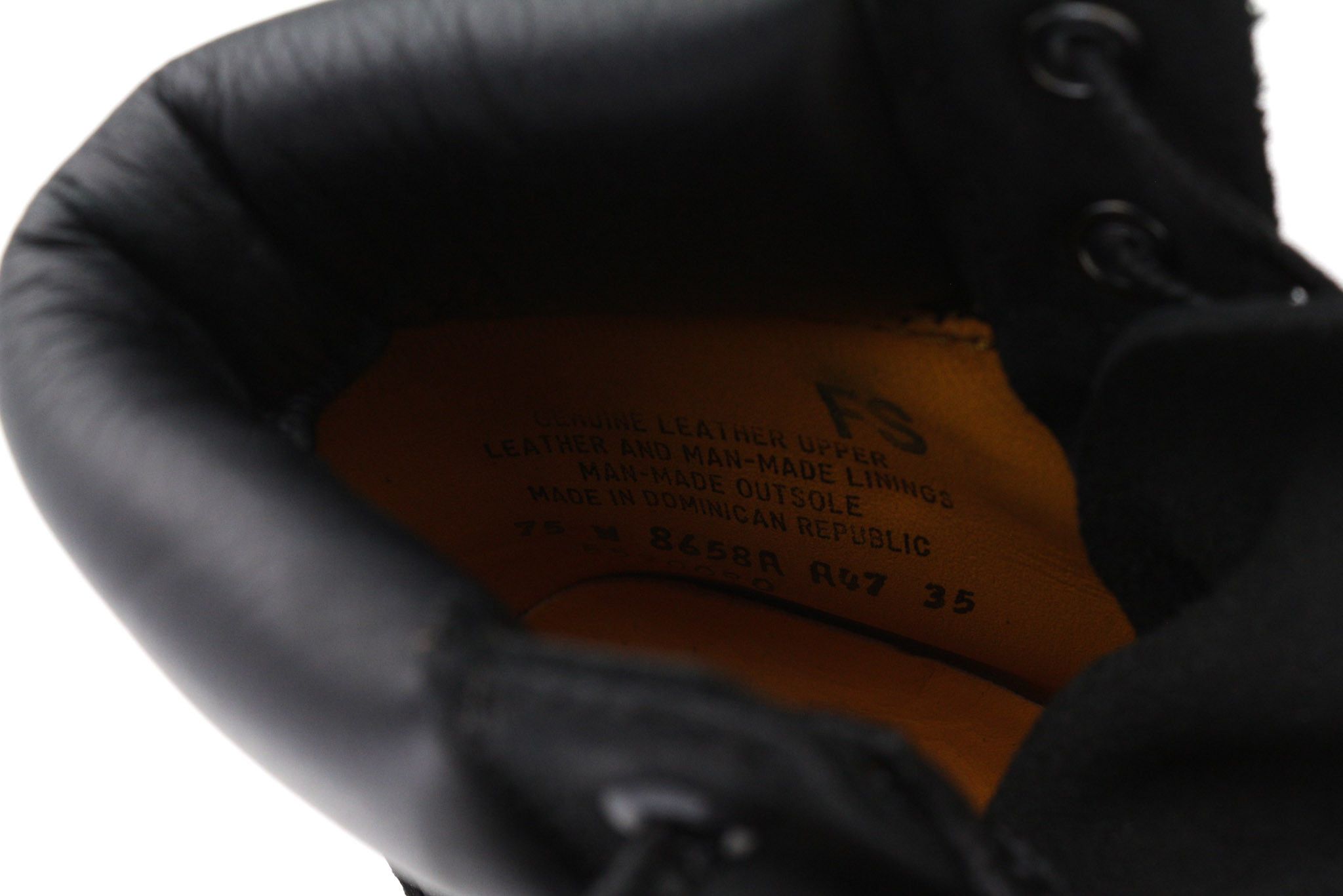 Timberland 8658A-A3398 EU38.5/39 Black Leather Lace Boots 81175 Size US 7.5 / IT 37.5 - 8 Thumbnail