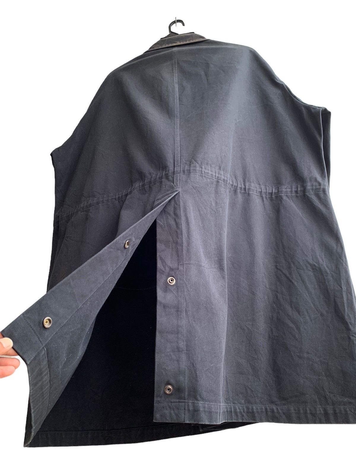 Yohji Yamamoto 🔥Rare Vintage Ys Yohji Yamamoto Long Coat Cotton Black Man Size US M / EU 48-50 / 2 - 11 Thumbnail