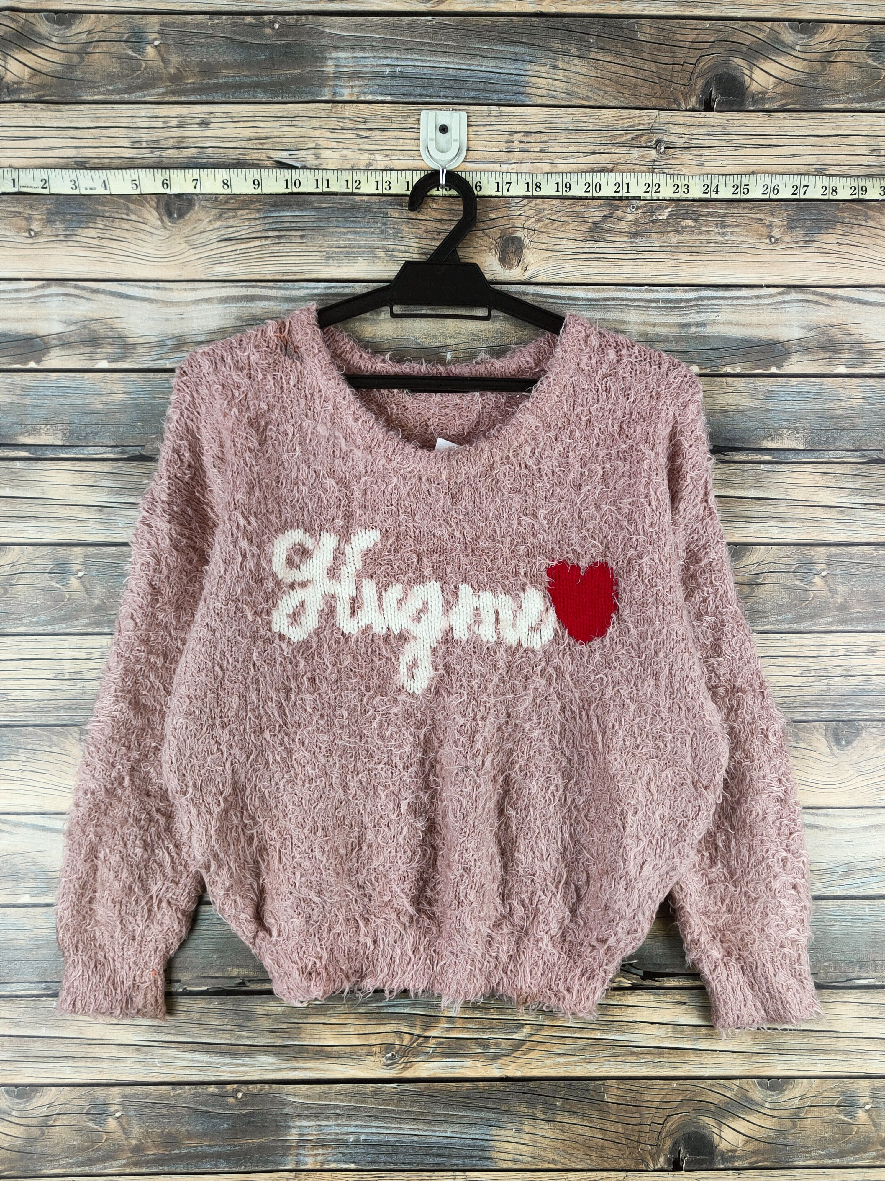 DL Ingni Dark Peach Fur Mohair Knitwear #46-544