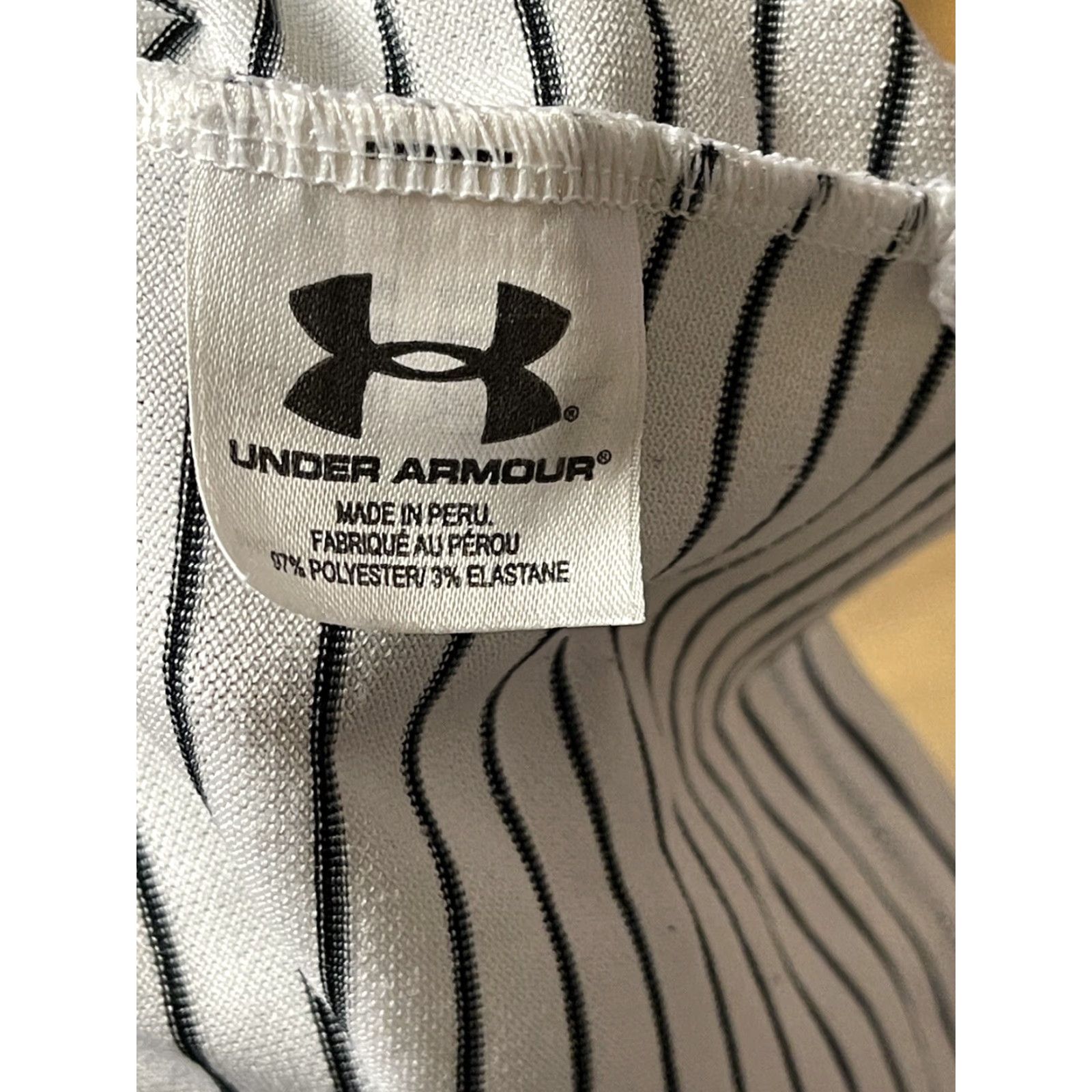Under Armour Under Armour Polo Shirt Short Sleeve 2XL White Black Stripes Men’s Shirt Golf Regular Vintage No Size US XXL / EU 58 / 5 - 4 Thumbnail