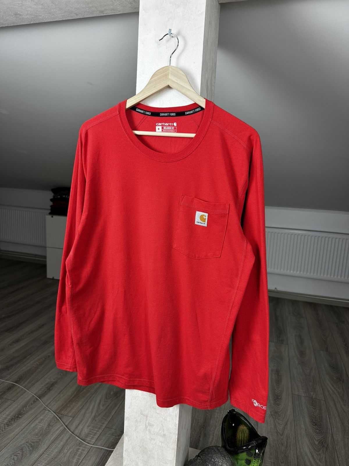 Carhartt Vintage Carhartt Force Red Tee Skater Size US M / EU 48-50 / 2 - 1 Thumbnail