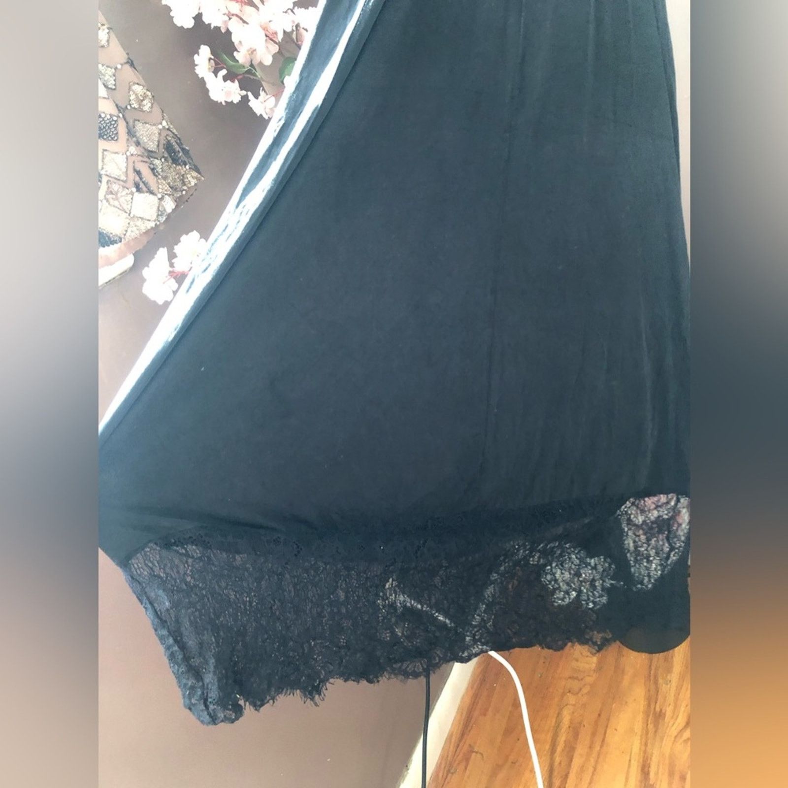 Other LONG Maxi lace bottom dress. SilkY Eri+Ali (Anthropologie) Size S / US 4 / IT 40 - 8 Thumbnail