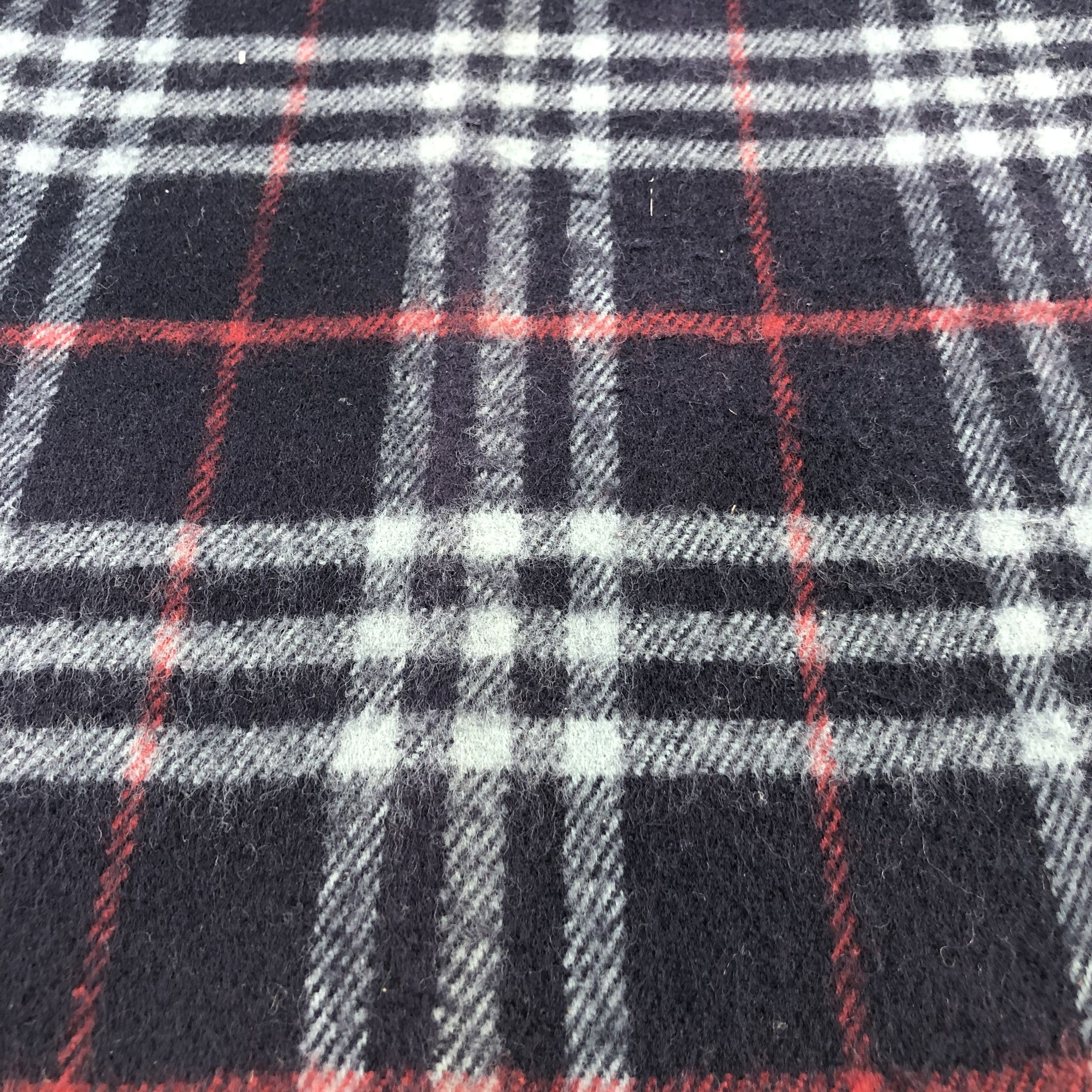 Burberry Burberrys Nova Check Blue Wool Scarf Muffler V996 Size ONE SIZE - 6 Thumbnail