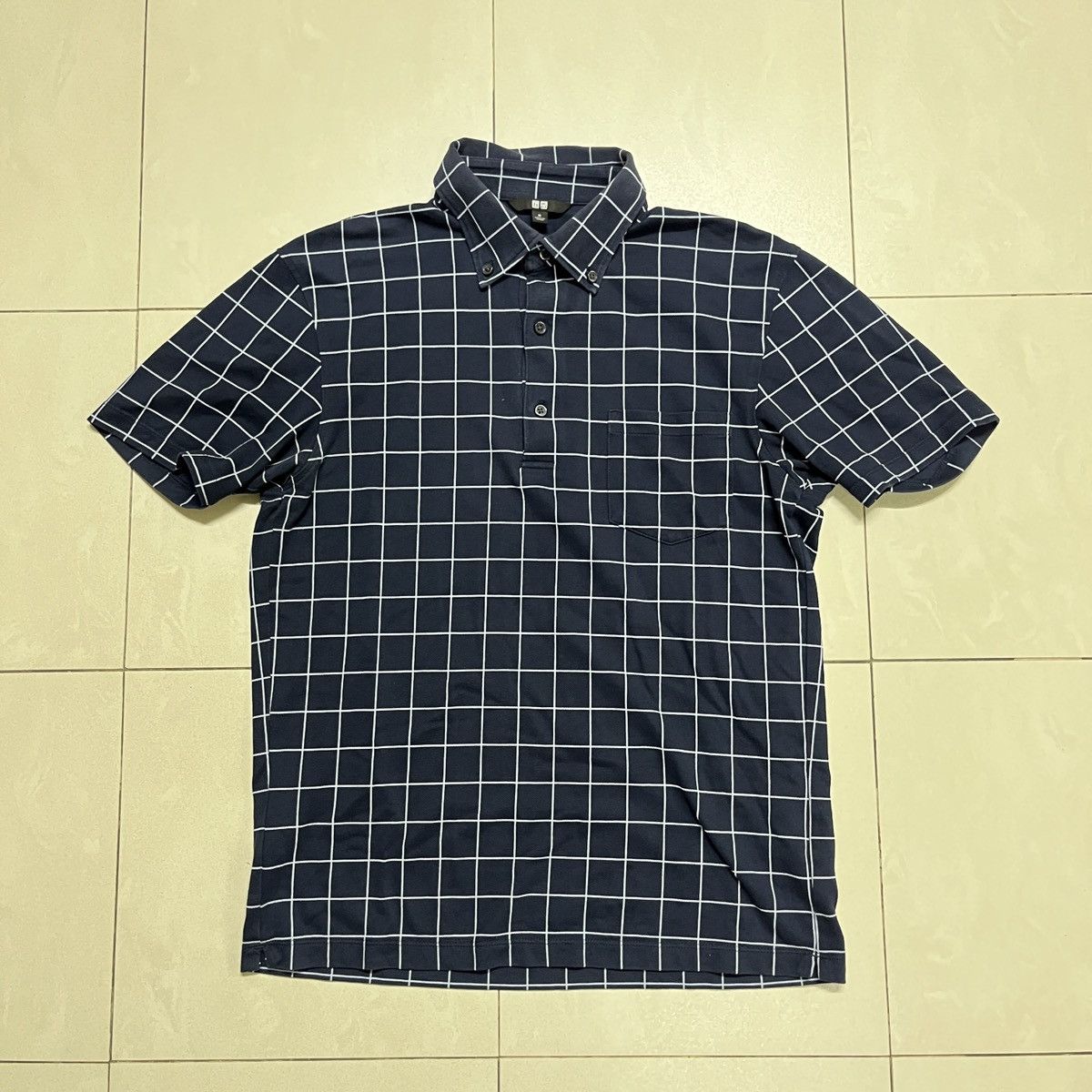 Designer × Japanese Brand × Uniqlo Uniqlo Grid Polo Shirt Size US S / EU 44-46 / 1 - 2 Thumbnail