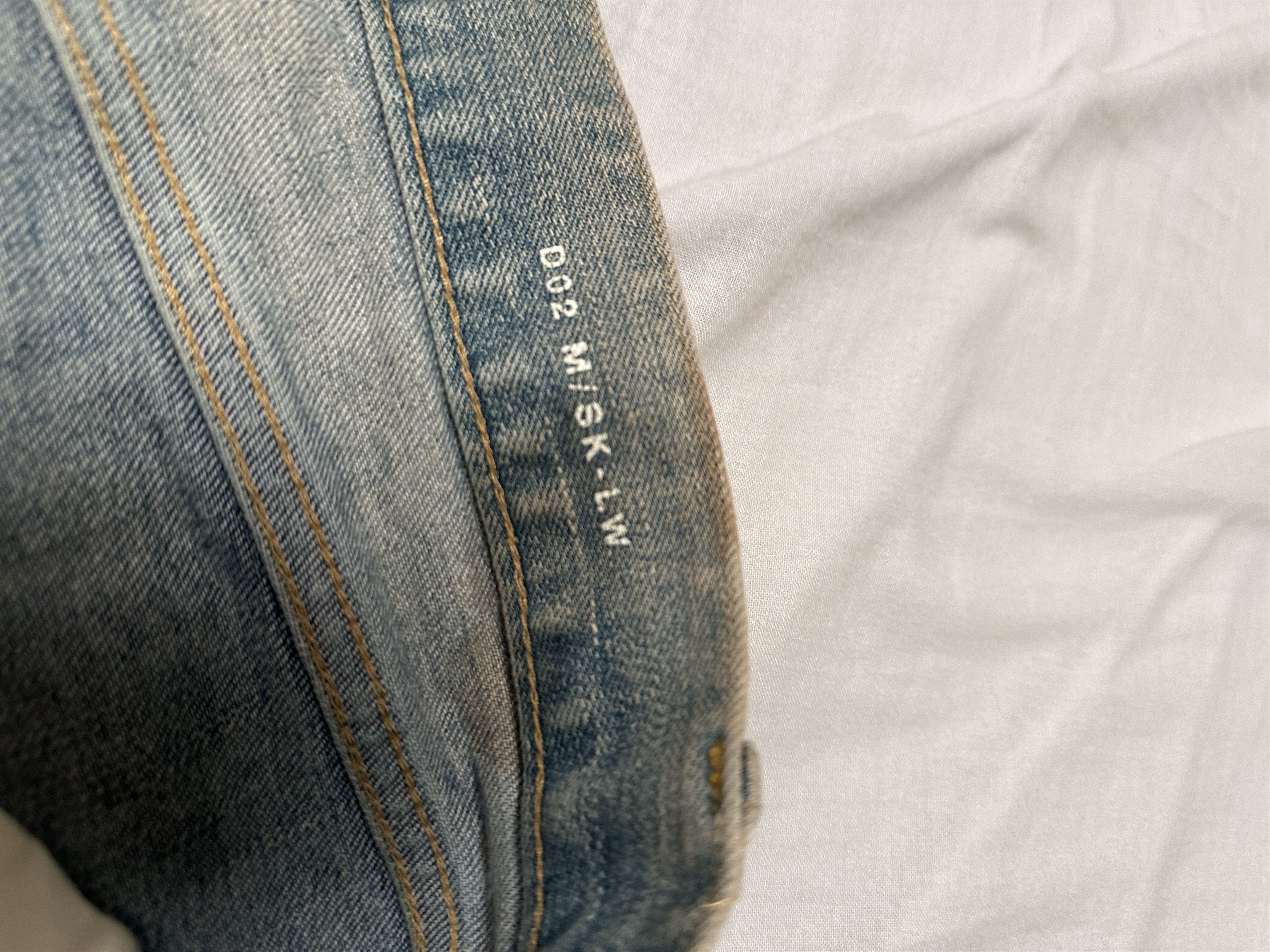 Saint Laurent Paris 2014 YSL SAINT LAURENT Paris Hedi Slimane Crash Denim Jeans Size US 32 / EU 48 - 6 Thumbnail