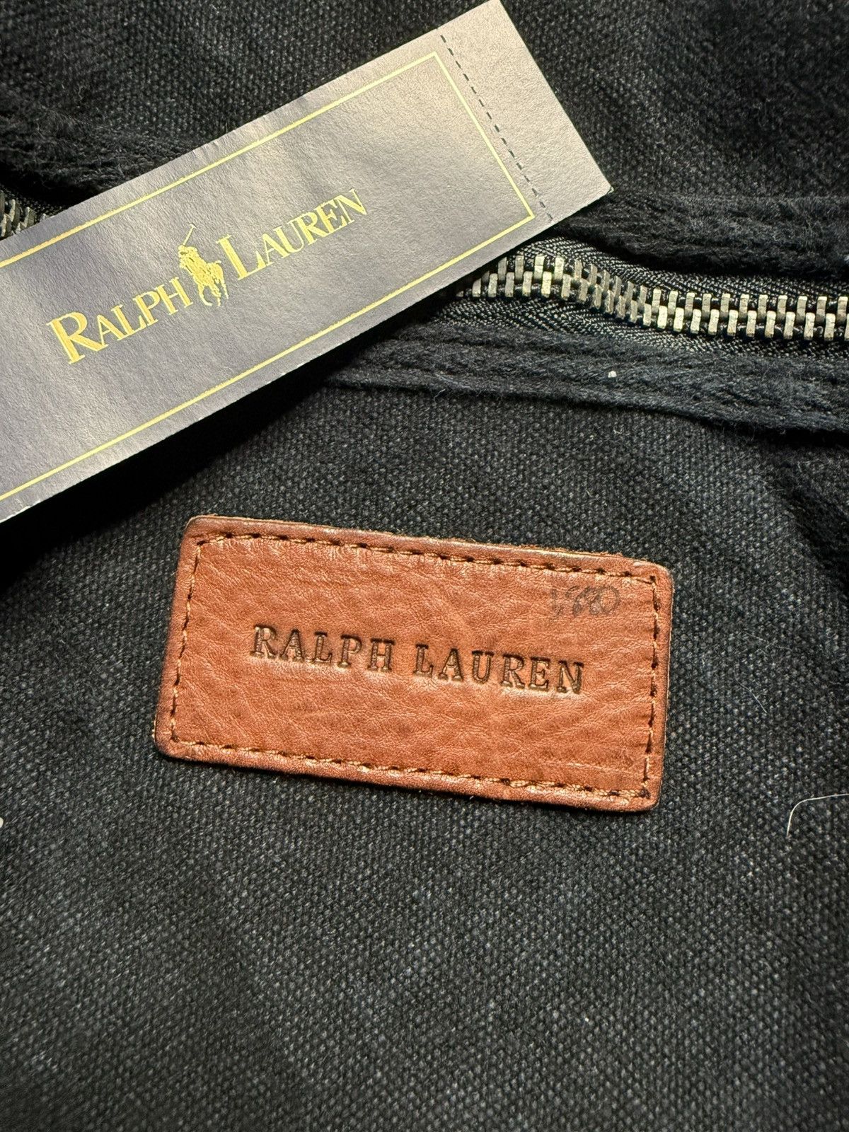 Ralph Lauren RL S/S 10 Indigo Dyed Marine Eqpt Heavy Canvas Tote Size ONE SIZE - 9 Thumbnail