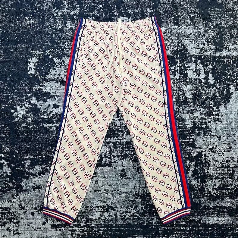 Gucci gucci logo printed drawstring jogger pants Size US 27 - 1 Thumbnail