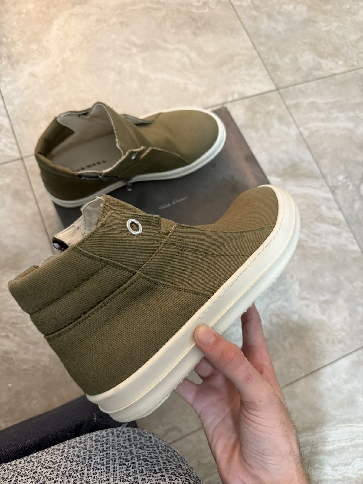 Rick Owens Island Dunk Rick Owen’s Mid Top Size US 11 / EU 44 - 4 Thumbnail