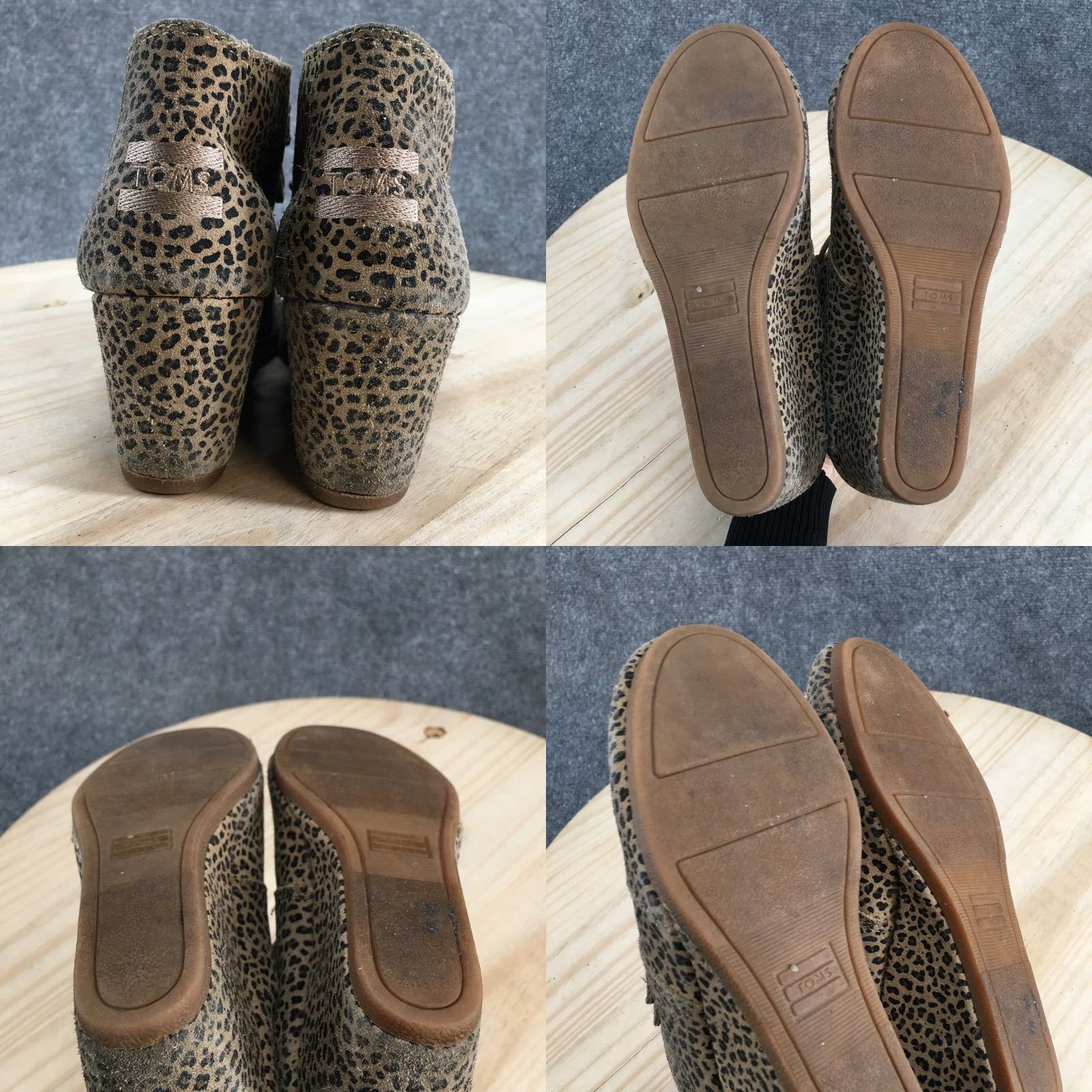 Toms Toms Kala Desert Lace Up Wedge Ankle Bootie Boots Brown Suede Womens 7 Leather Upper Suede Shaft Ankle Bootie Size US 7 / IT 37 - 9 Thumbnail