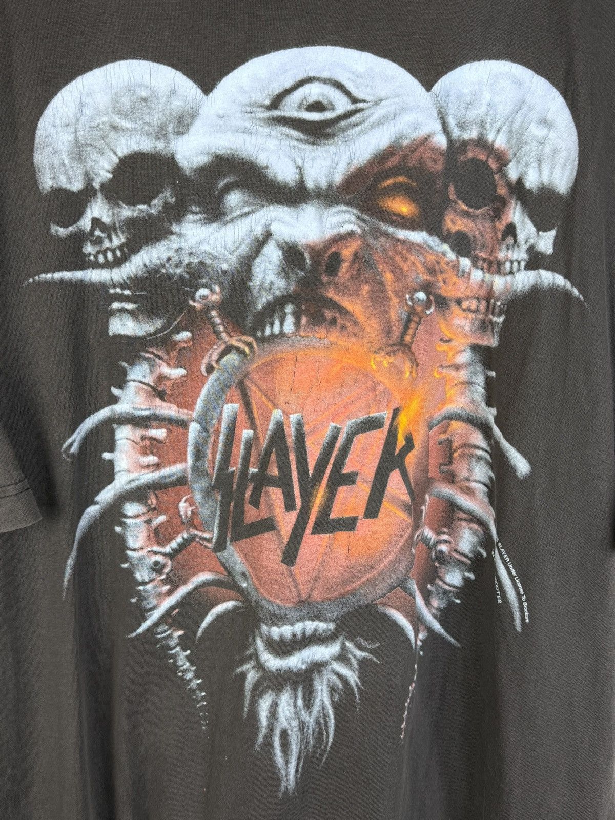 Band Tees Slayer 1995 Death Loves Final Embrace Thrash Metal T-Shirt Size US XL / EU 56 / 4 - 2 Thumbnail