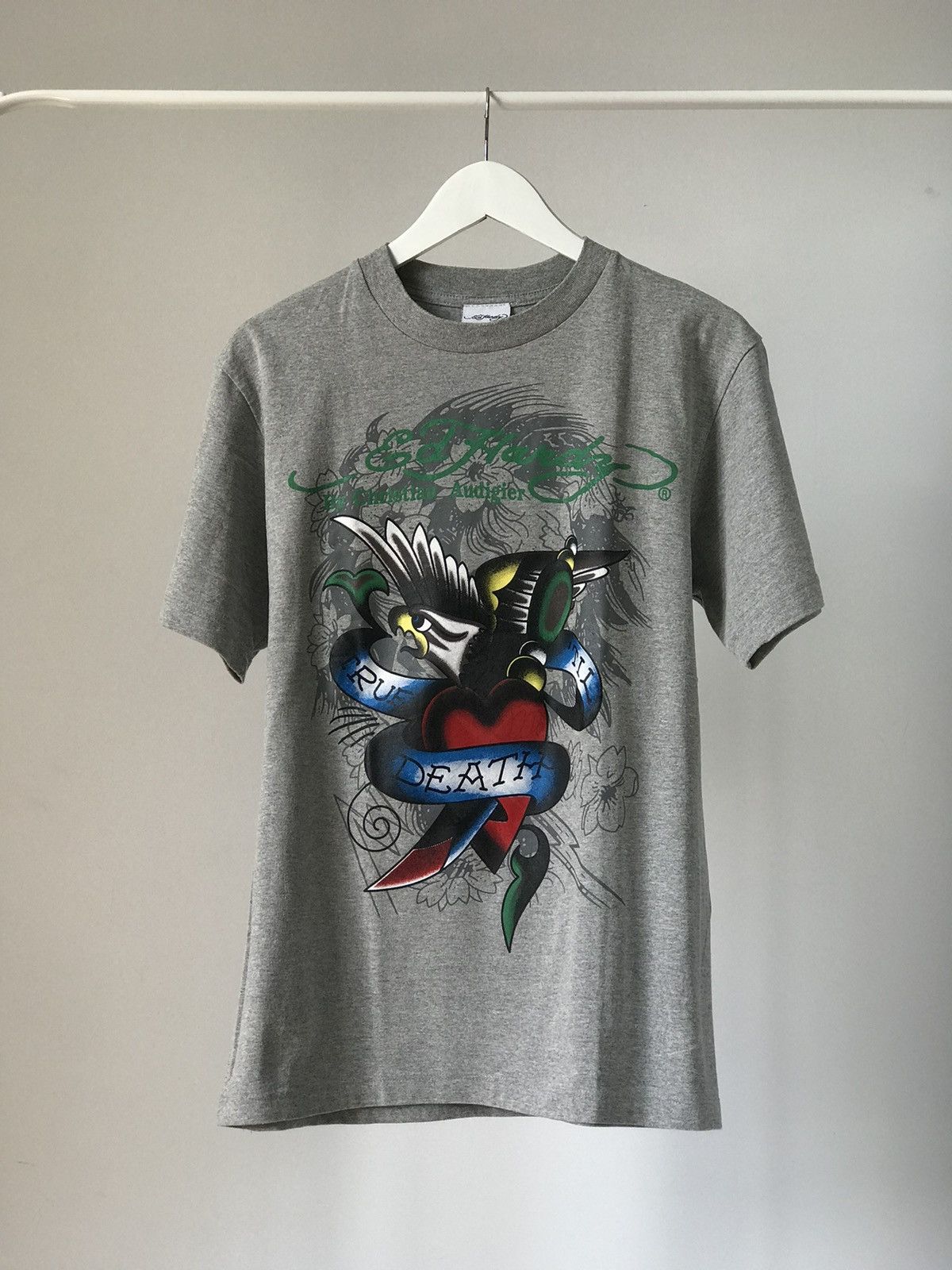 Ed Hardy × Japanese Brand × Vintage Y2K Ed Hardy Japanese Streetwear Style Graphic Print shirt Size US L / EU 52-54 / 3 - 1 Thumbnail