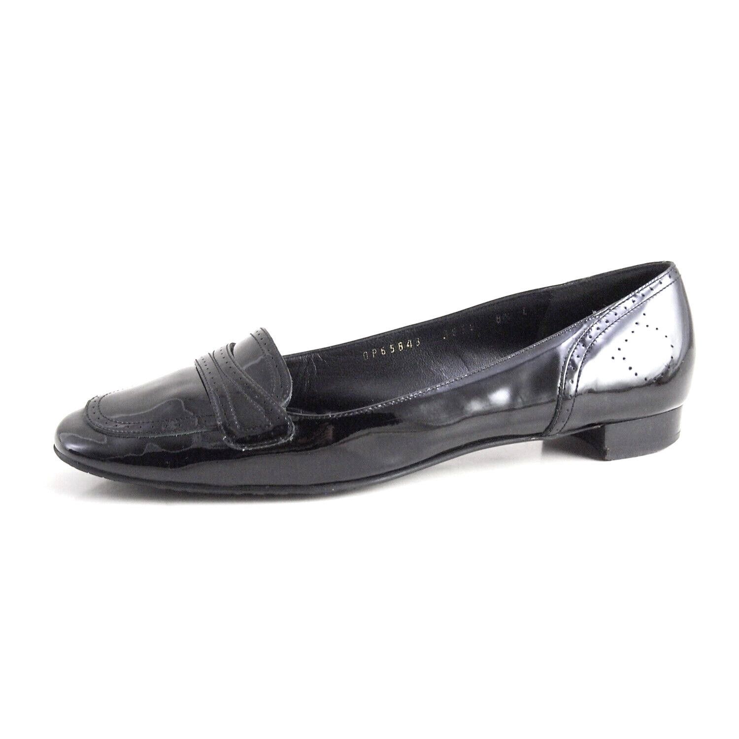 Salvatore Ferragamo Ferragamo Penny Loafer Black Polished Leather EU 39 US 8.5 C Size US 8.5 / IT 38.5 - 1 Thumbnail