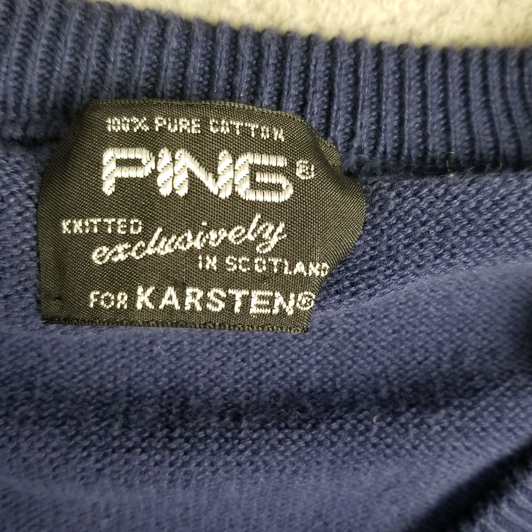 Vintage VINTAGE Ping Sweater Vest Men Large Blue Golf Logo Check Knit Sleeveless V-Neck Casual Size US L / EU 52-54 / 3 - 3 Thumbnail