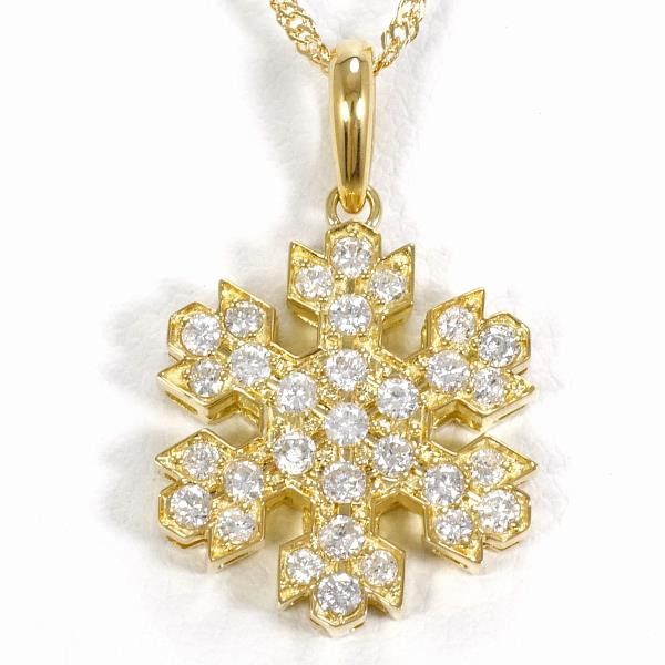Other Other K18 Yellow Gold Diamond Necklace 0.50ct Metal Necklace in Excellent Condition Size ONE SIZE - 1 Thumbnail