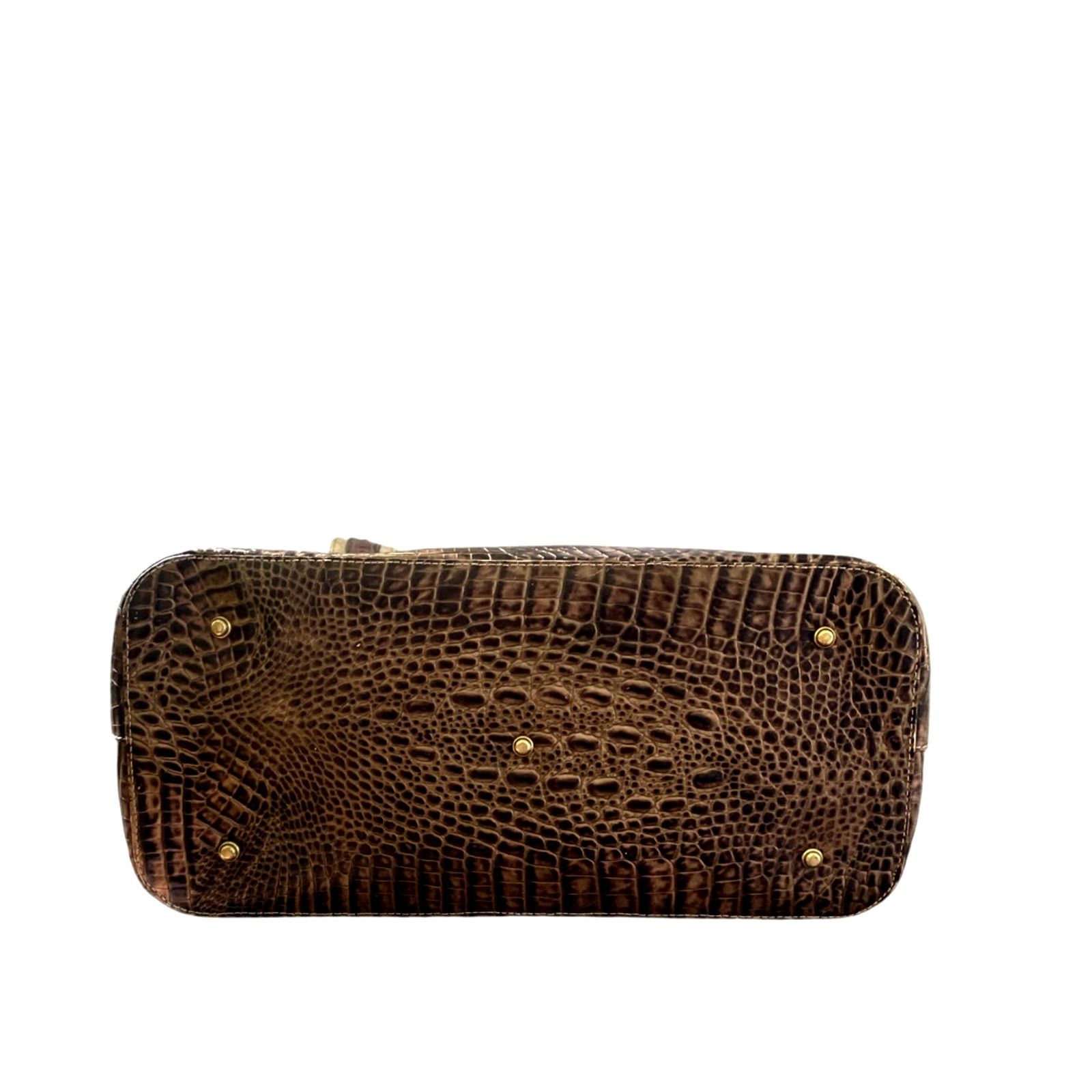 BRAHMIN Brahmin Vintage Melbourne Leather Shoulder Bag Croc Embossed Size ONE SIZE - 9 Thumbnail