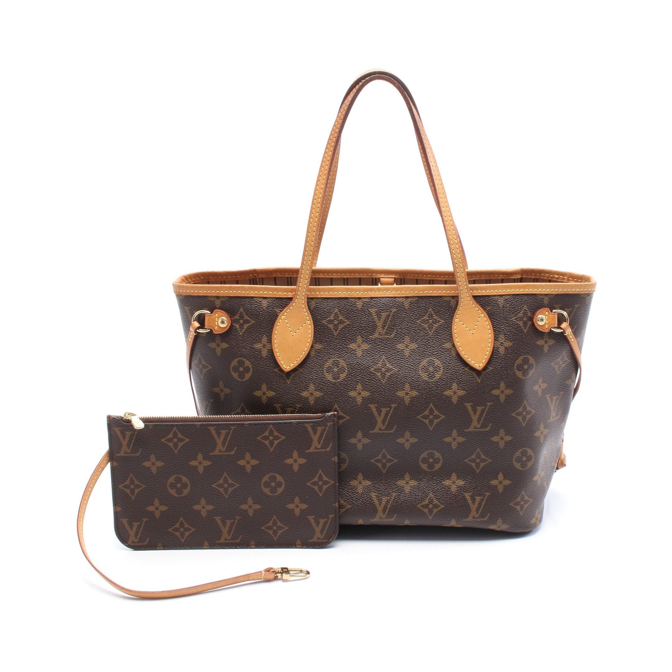 Louis Vuitton Louis Vuitton Neverfull Pm Monogram Handbag Tote Bag Leather Brown Size ONE SIZE - 1 Thumbnail