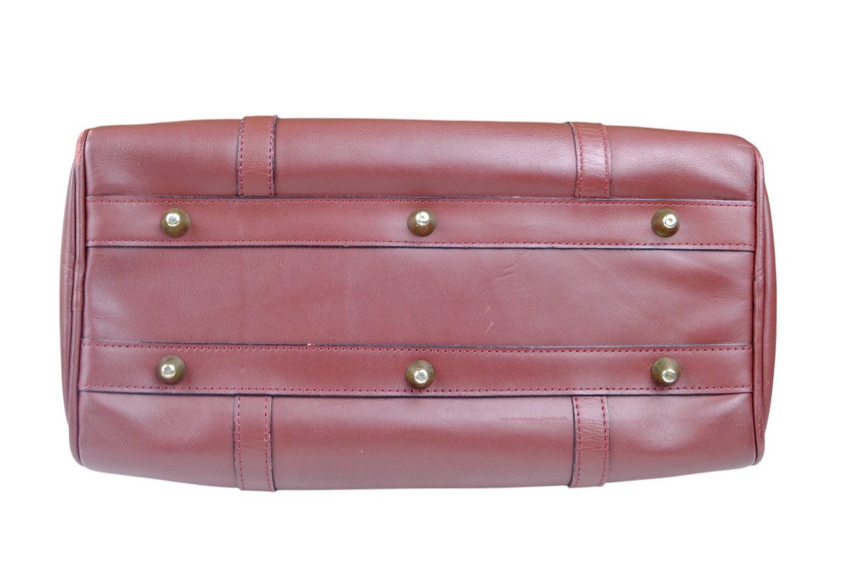 Cartier Vintage CARTIER 1980s Boston Bag Leather Bordeaux Size ONE SIZE - 18 Thumbnail