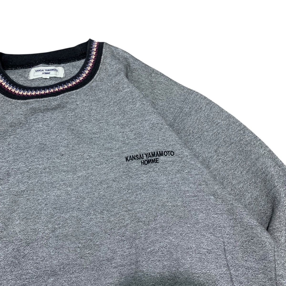 Kansai Yamamoto Vintage Kansai Yamamoto Homme Basic Sweatshirt Size US M / EU 48-50 / 2 - 2 Thumbnail