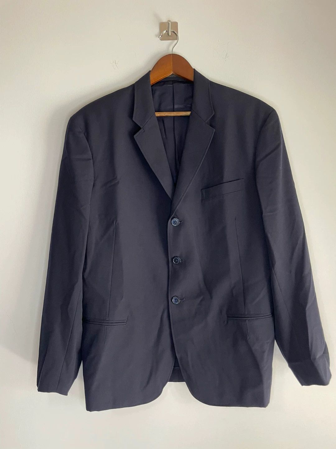 Yohji Yamamoto Yohji Yamamoto 80s Navy Suit Size US S / EU 44-46 / 1 - 1 Thumbnail
