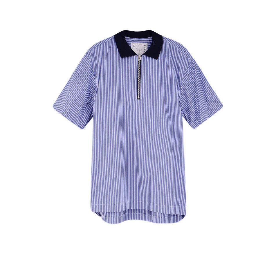 SACAI Blue Striped Cotton Shirt New & Authentic (Men's size:
