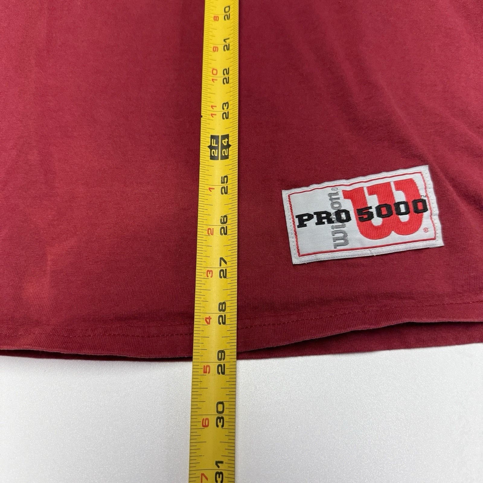Wilson Vintage Wilson Pro 5000 T Shirt Mens XL 24x29 Red Short Slee Size US XL / EU 56 / 4 - 11 Thumbnail