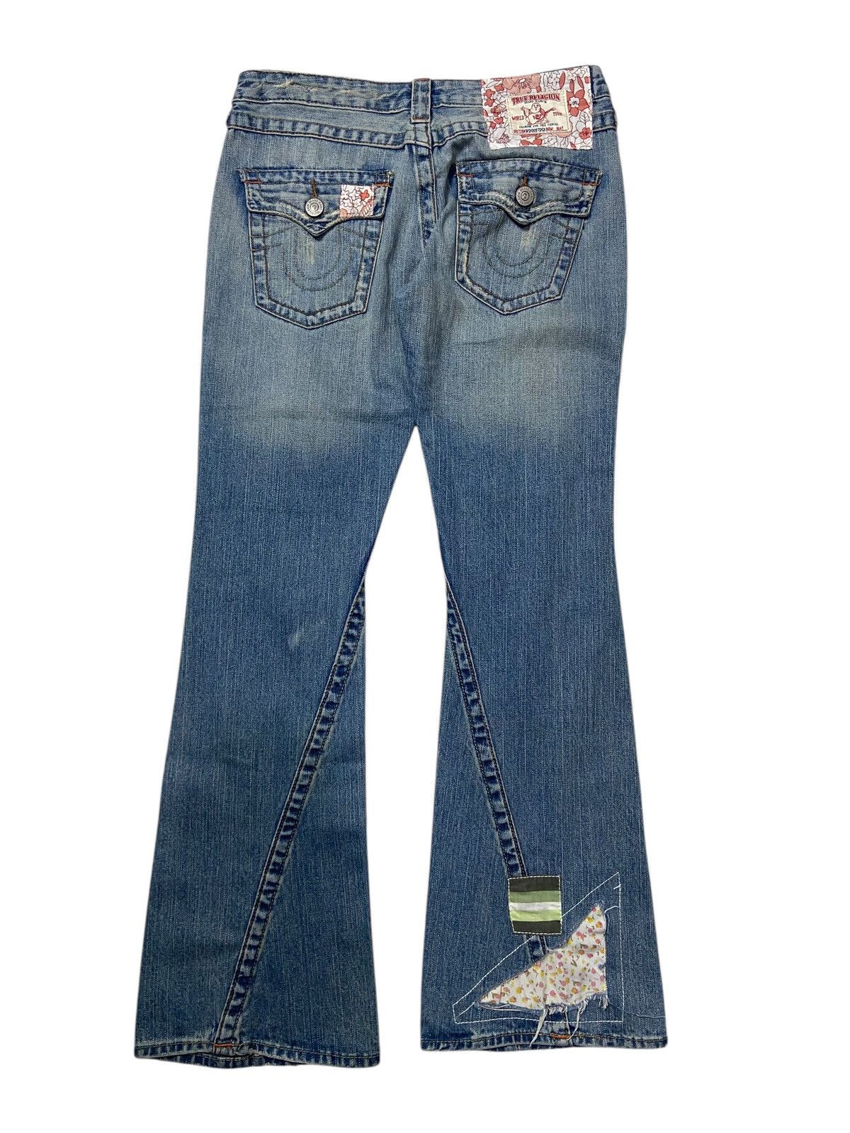 Japanese Brand × True Religion × Vintage Vintage Y2K True Religion Embroidered Flare Jeans Size US 28 / EU 44 - 4 Thumbnail