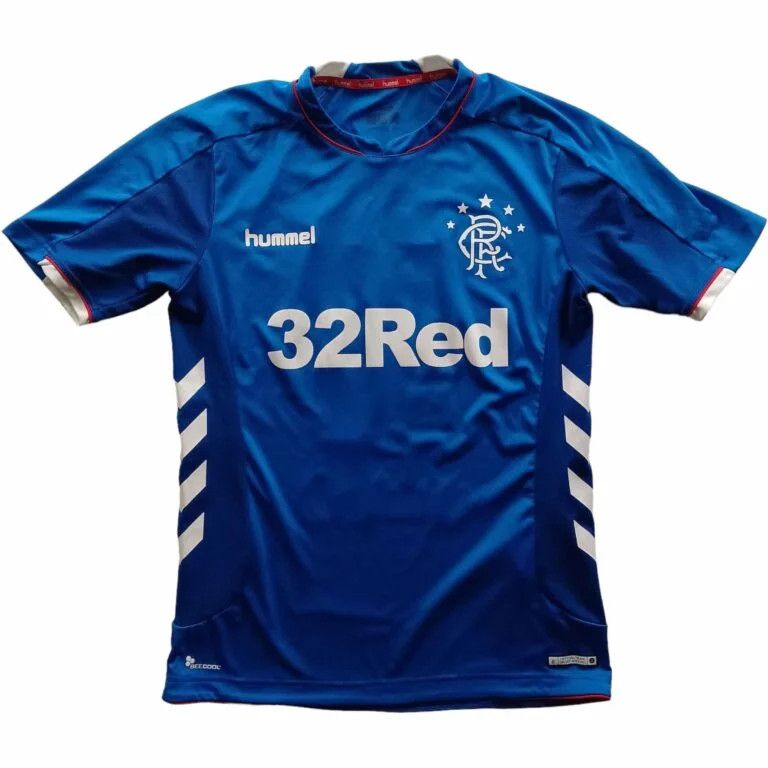 Hummel Rangers 2018-19 Hummel home Lafferty football jersey size S Size US S / EU 44-46 / 1 - 2 Thumbnail