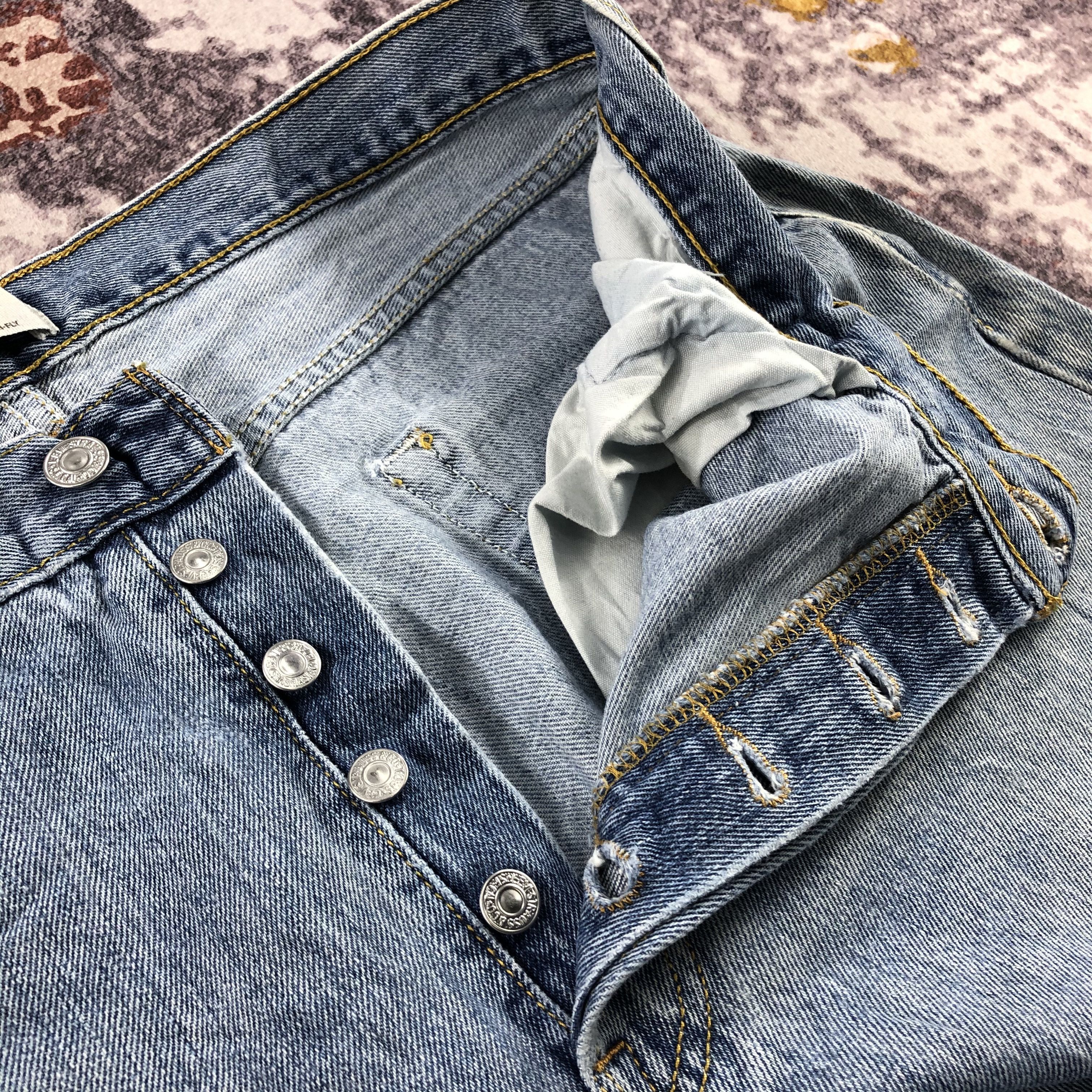 Levi's Vintage Blue Wash Levis 501 Jeans-JM3032 Size US 36 / EU 52 - 11 Thumbnail