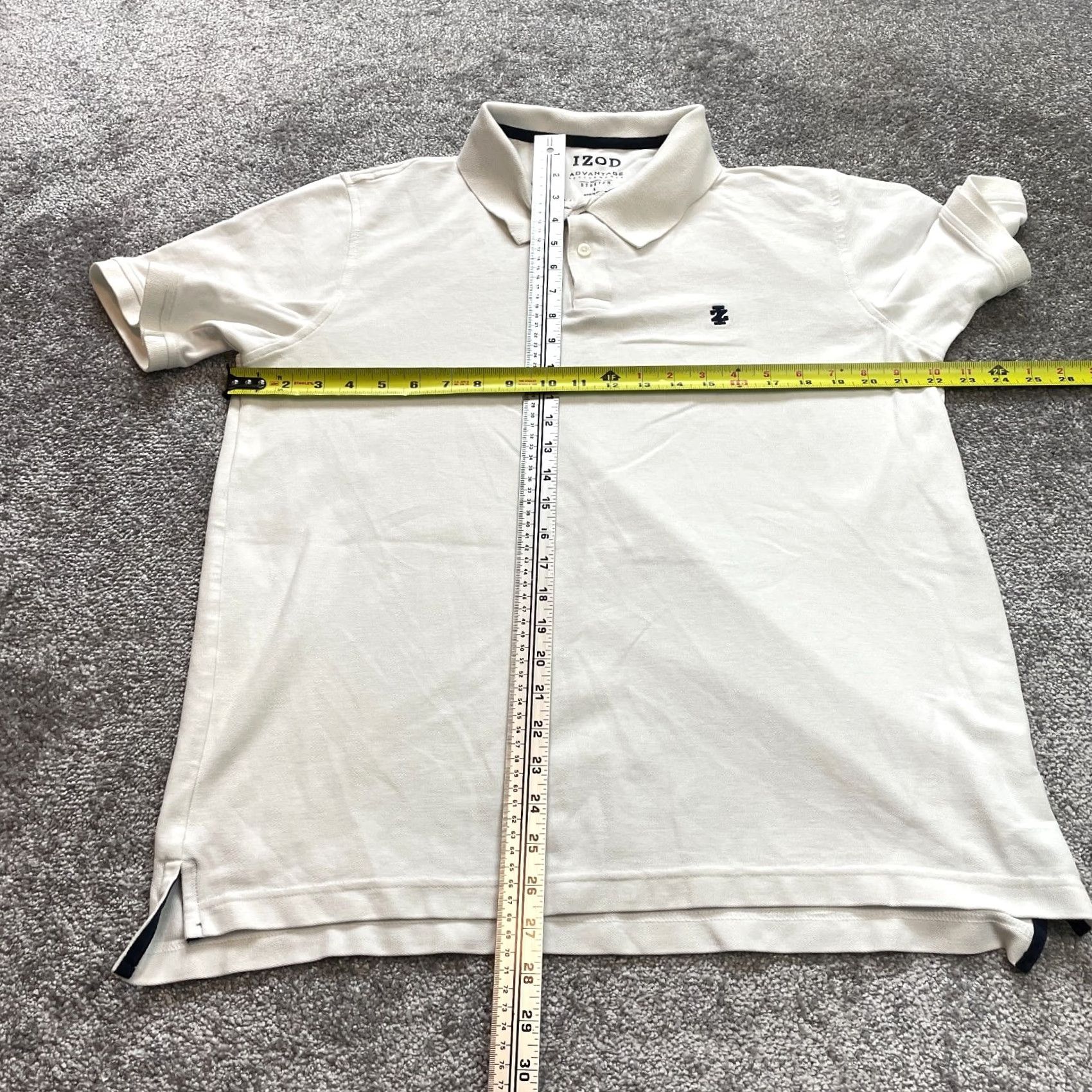 Izod IZOD Polo Shirt Mens L White Advantage Performance Logo Top Size US L / EU 52-54 / 3 - 4 Thumbnail