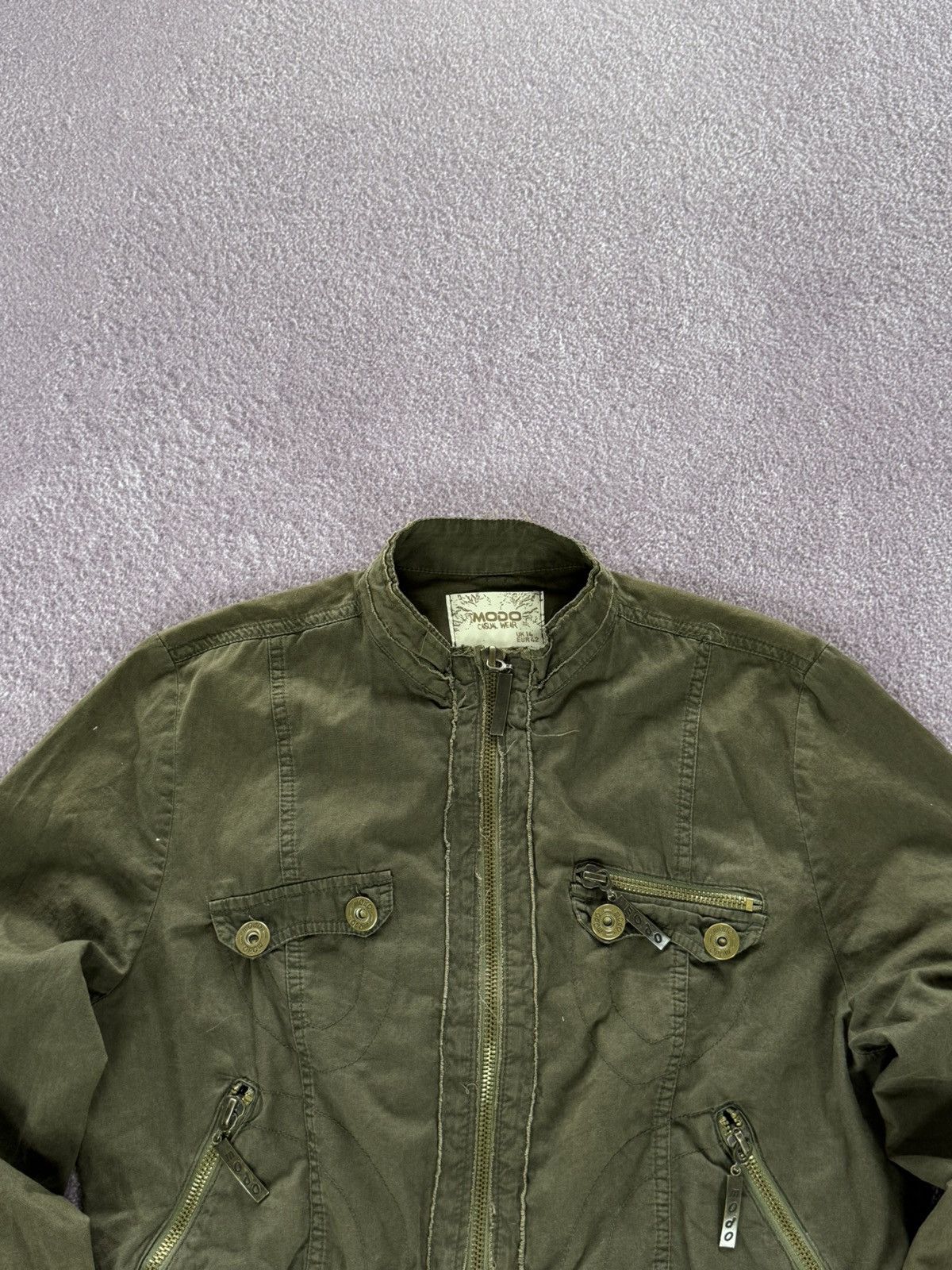 If Six Was Nine Japanese Vibe Vintage 00s Military Cropped Jacket Size M / US 6-8 / IT 42-44 - 2 Thumbnail