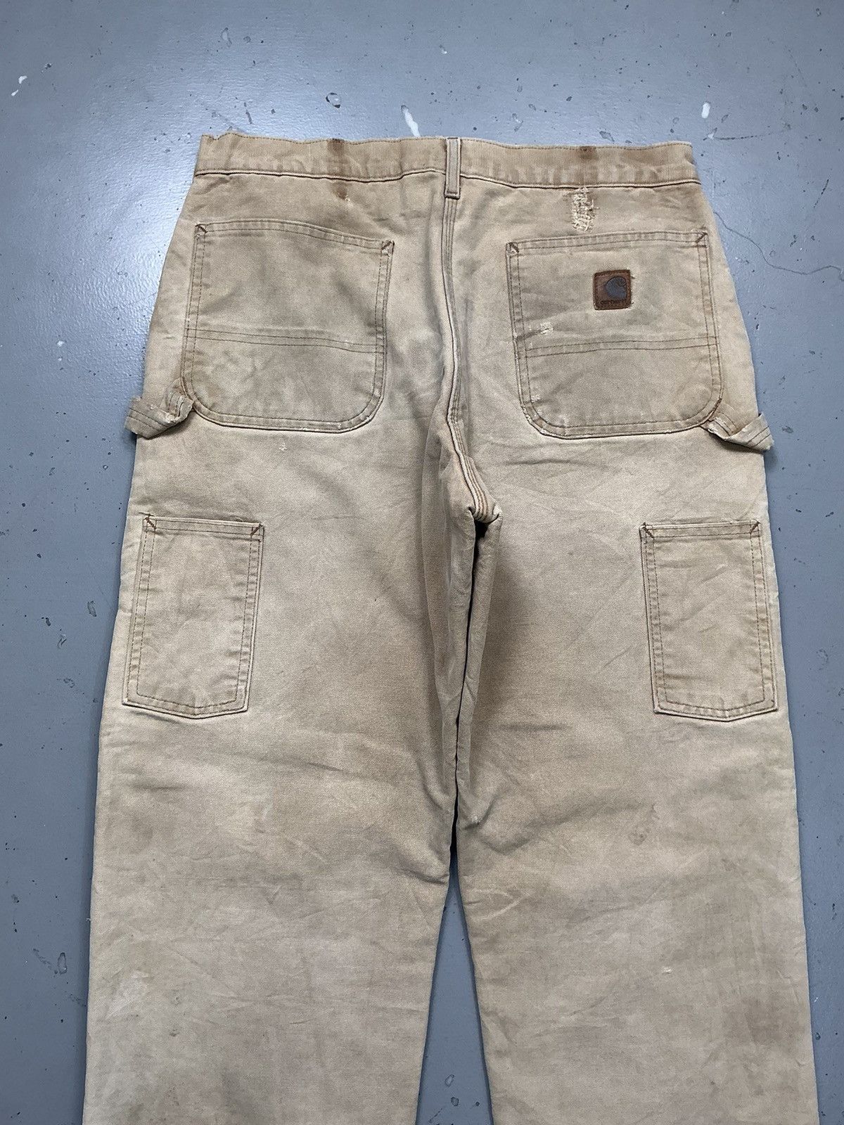 Carhartt Vintage sunfade Carhartt blanket line double knee denim Size US 34 / EU 50 - 14 Thumbnail