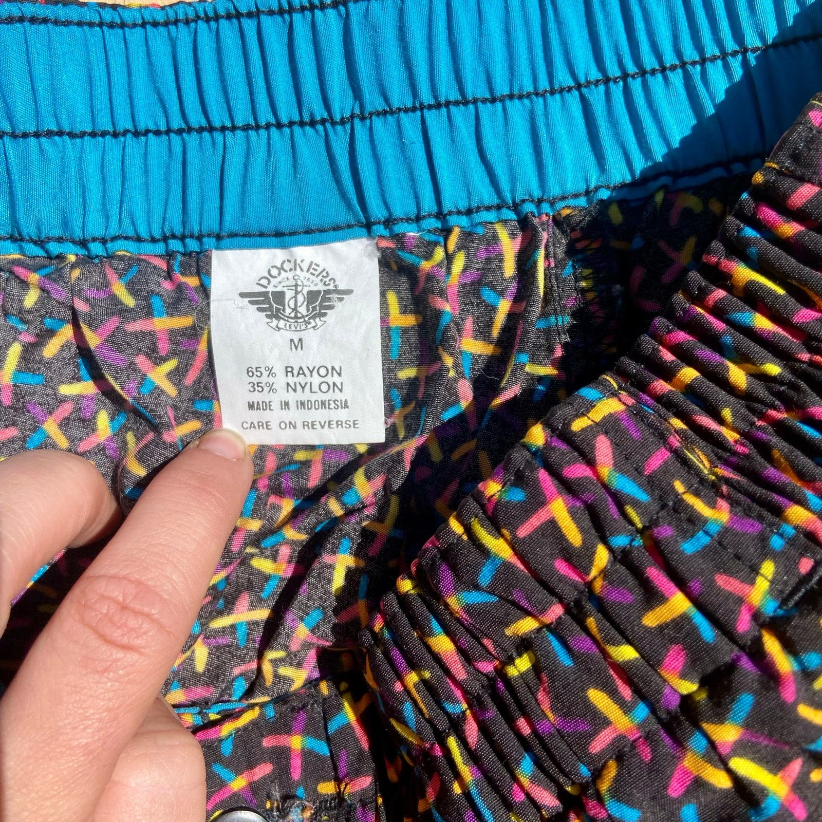 Dockers Vintage Dockers Shorts Women's Sz M Pleated High Waist Golf Size 28" / US 6 / IT 42 - 2 Thumbnail