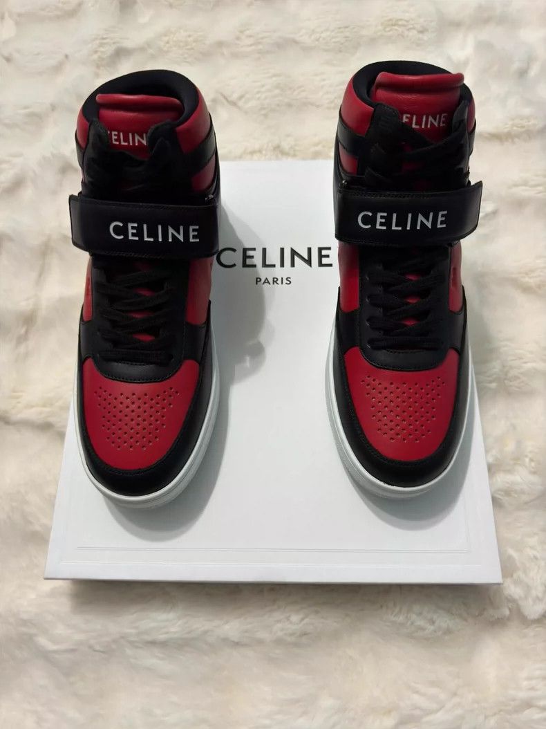 Celine Celine Black and red sports shoes Size US 9 / EU 42 - 1 Thumbnail
