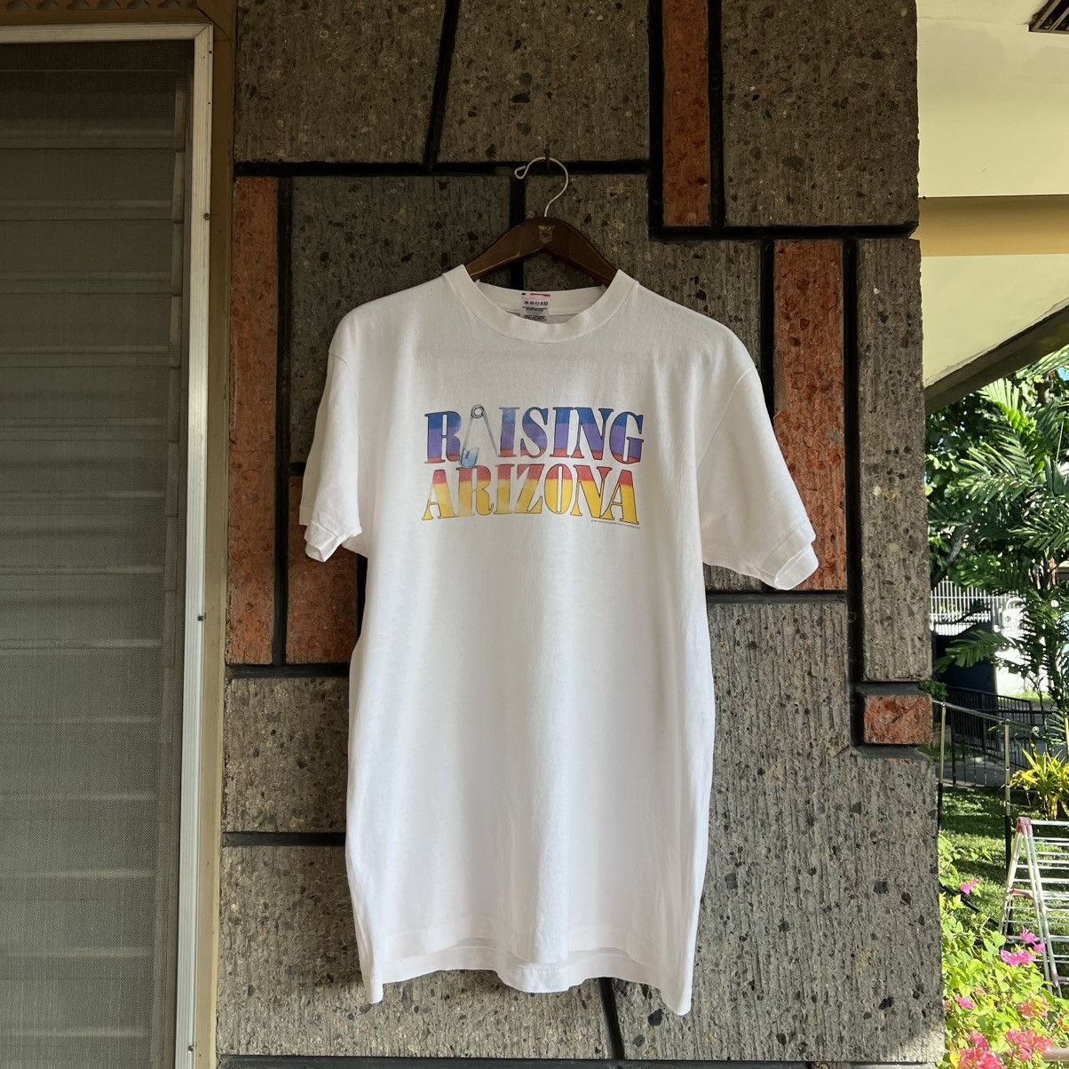 Fruit Of The Loom × Vintage VTG 1987 Raising Arizona Movie Promo Tee Shirt Big Lebowski Size US L / EU 52-54 / 3 - 3 Thumbnail