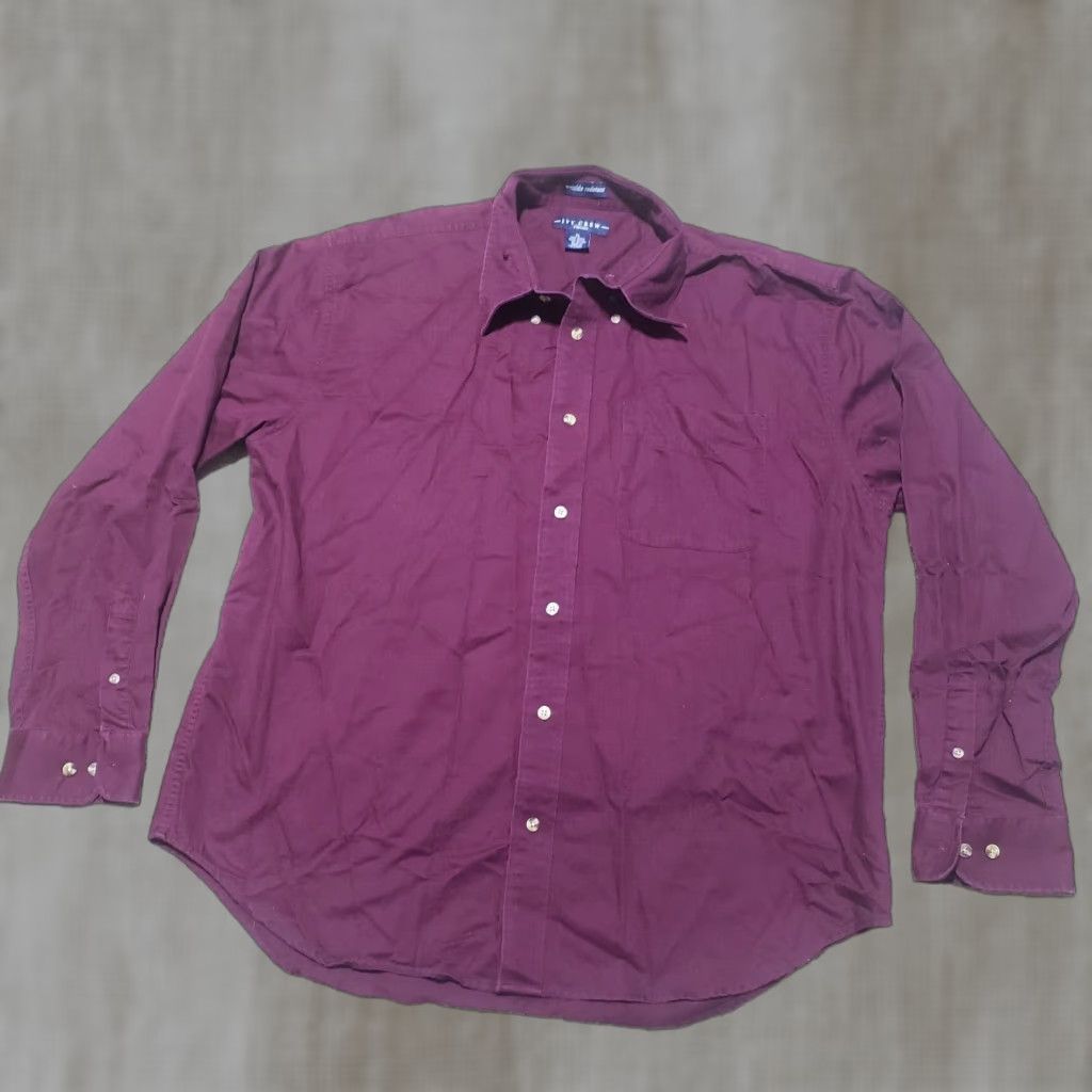 Vintage VINTAGE Ivy Crew Shirt Adult XL Purple Solid Long Sleeve Button-Up Shirt Mens Size US XL / EU 56 / 4 - 1 Thumbnail