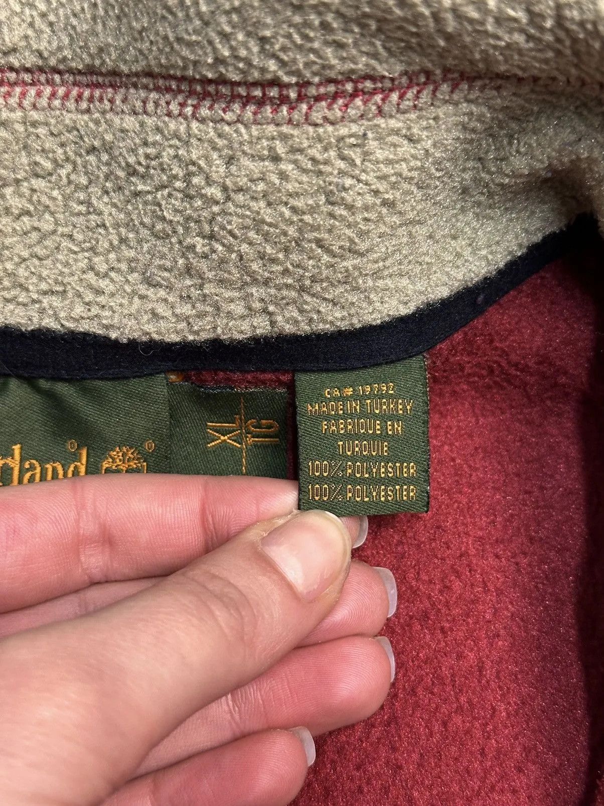 Diesel Red Fleece Zip Jacket Timberland Vintage Outdoor Y2K Look Size US XL / EU 56 / 4 - 12 Thumbnail