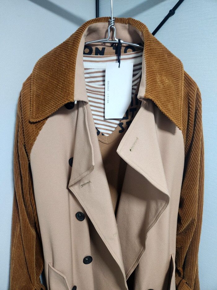 Other WEILI ZHENG TRENCH OVER WITH VELVET SLEEVES Size ONE SIZE - 3 Thumbnail