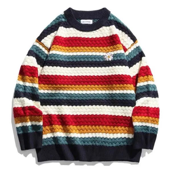 Vintage Sweater knitted Size US L / EU 52-54 / 3 - 7 Thumbnail
