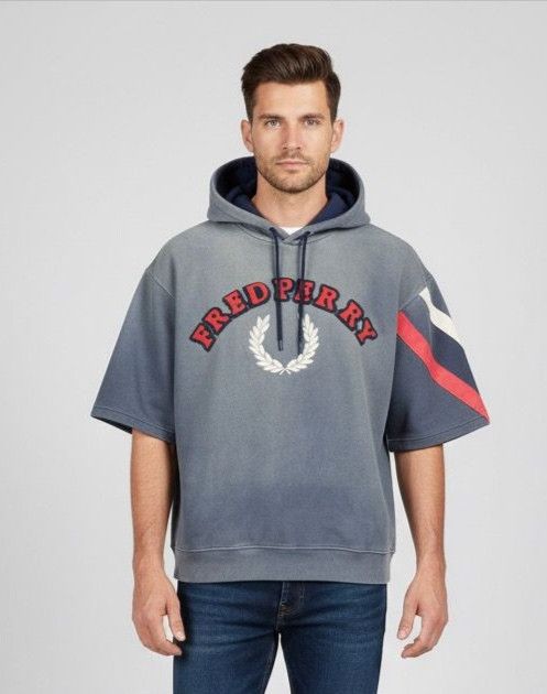 Fred Perry Vintage 90s Fred Perry Spell Out Hoodies Size US L / EU 52-54 / 3 - 1 Thumbnail