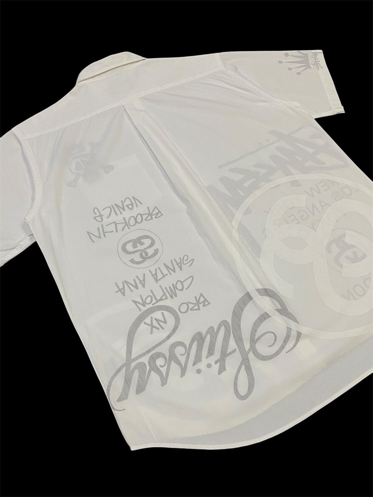 Stussy Stussy New York Printed Upside Down Button Ups Shirt Size US L / EU 52-54 / 3 - 21 Thumbnail