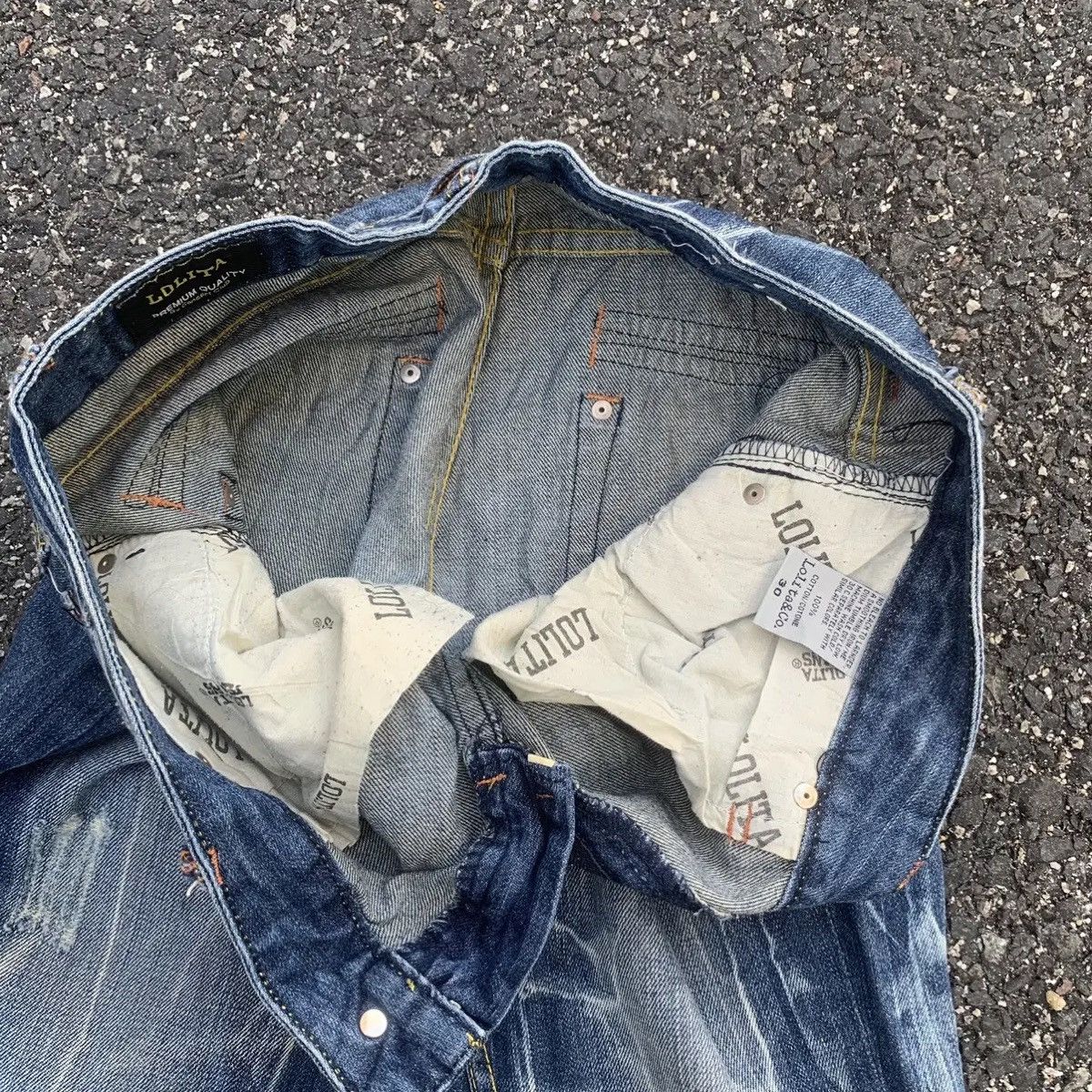 14th Addiction ⚡️BEST OFFER⚡️Thunderstruck Cinch Back Denim VERY RARE Pants Size US 32 / EU 48 - 7 Thumbnail
