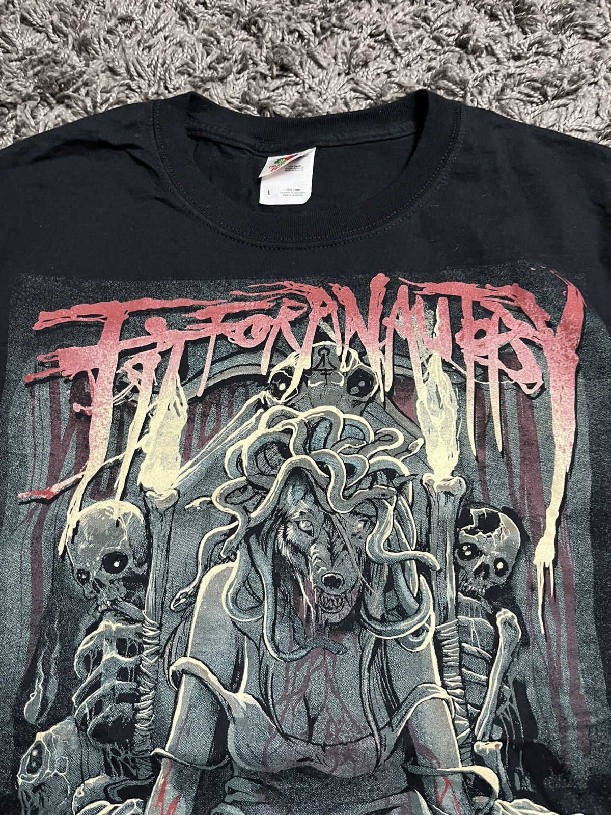 Band Tees Vntg Fit For An Autopsy "Wolf Girl" Band Tee Size US L / EU 52-54 / 3 - 4 Thumbnail