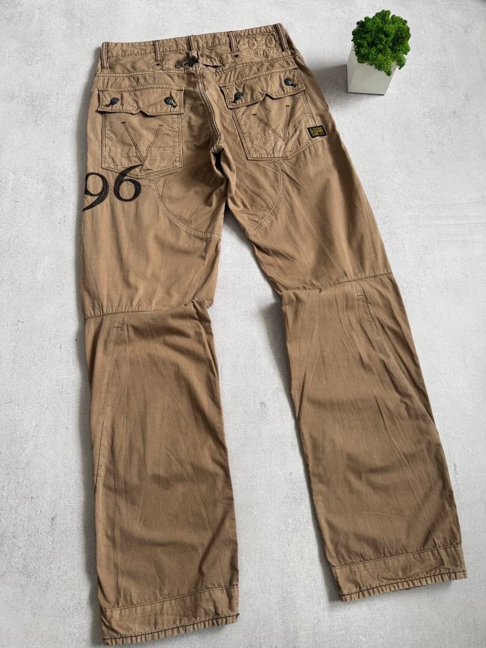G-Star Vintage G Star Raw Pants Straight Big Logo Embroidered 96 Size US 34 / EU 50 - 2 Thumbnail